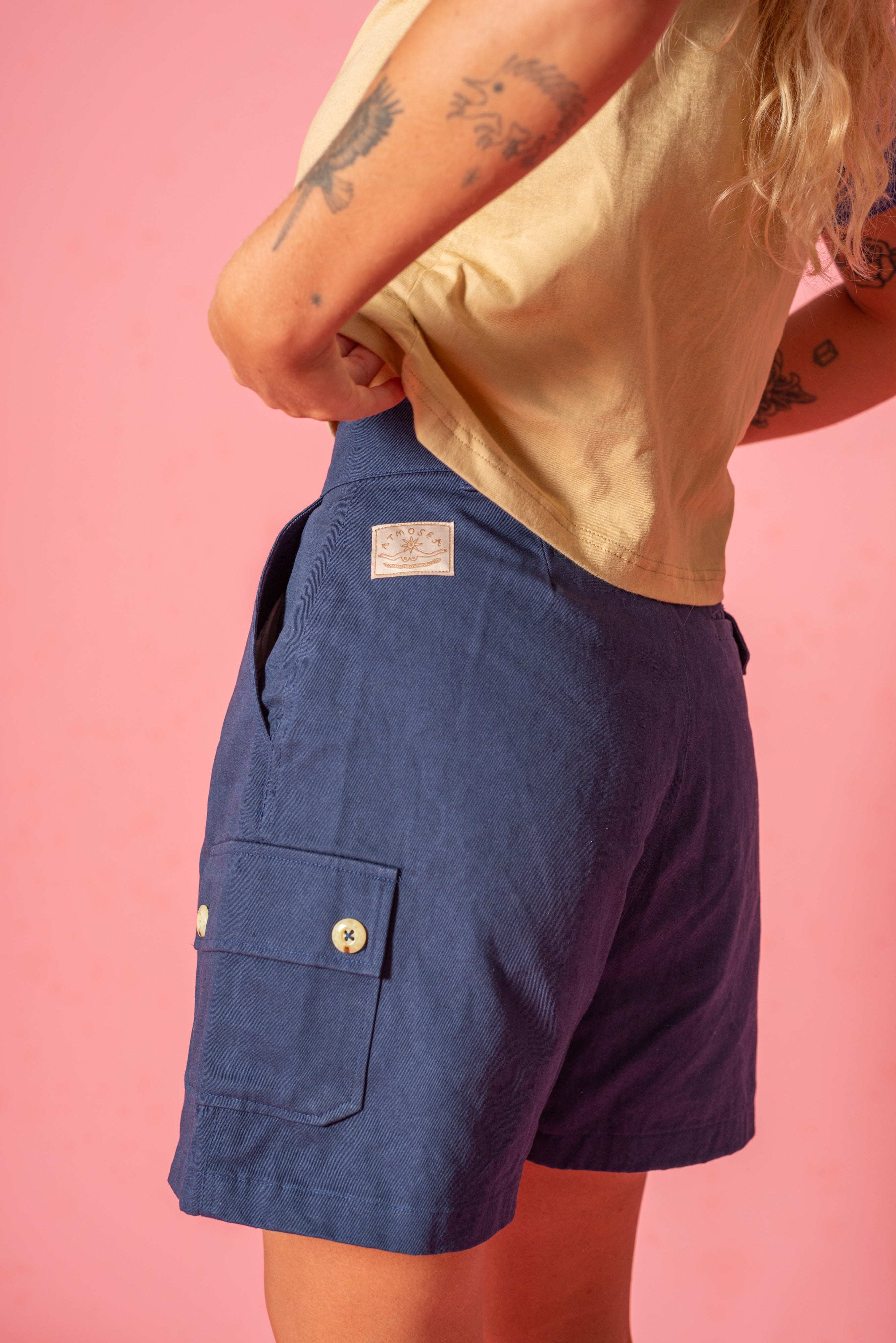Cargo Short in Navy - Atmosea