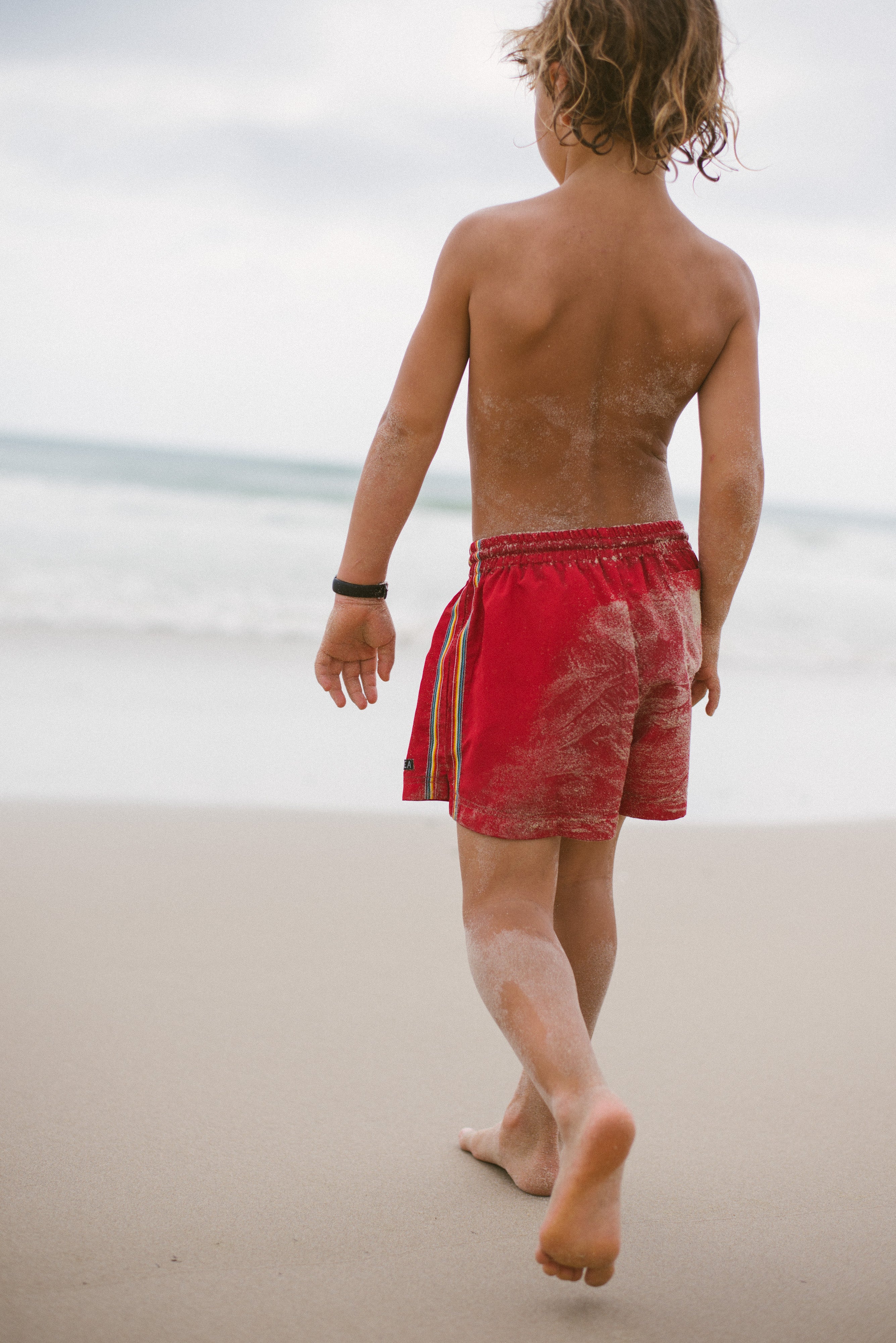Kids Boardshorts Rainbow Red - Atmosea