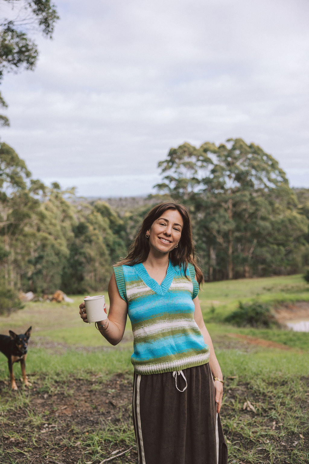 Knit Vest Ocean - Atmosea