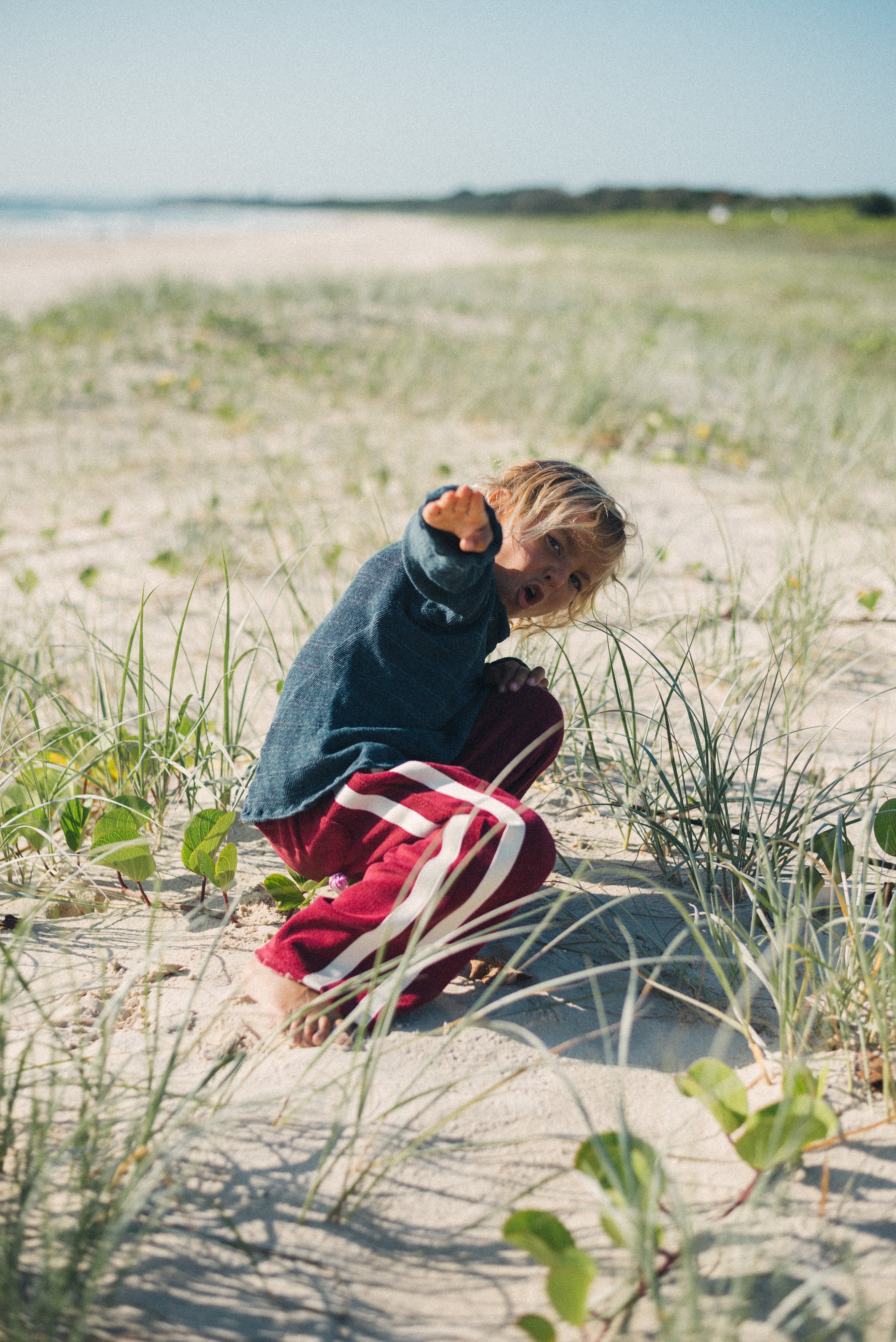 Mini Terry Pant Berry - Atmosea