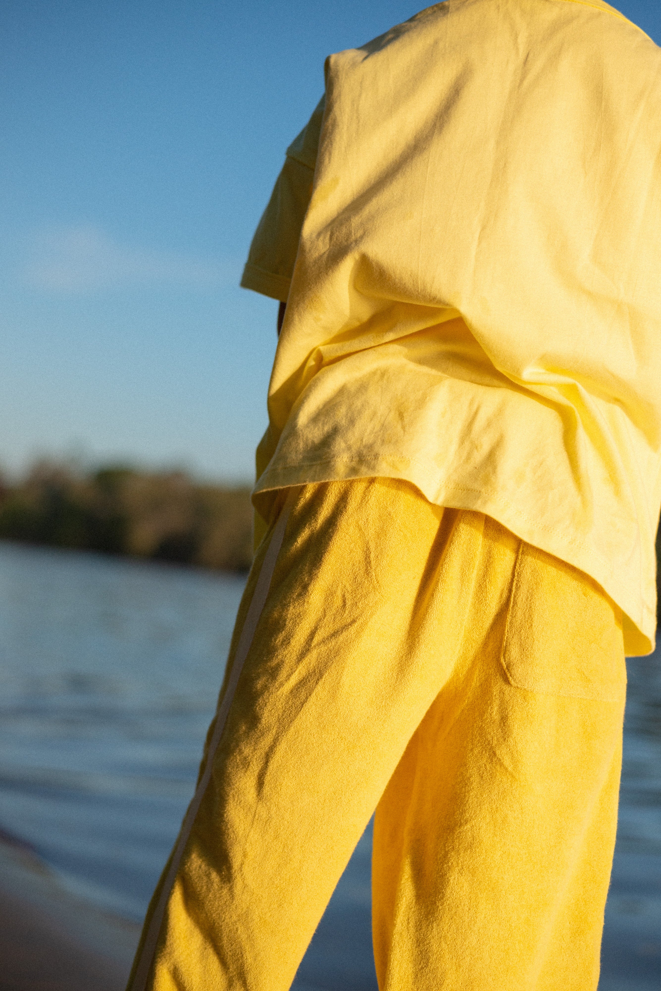 Mini Terry Pant in Butter - Atmosea