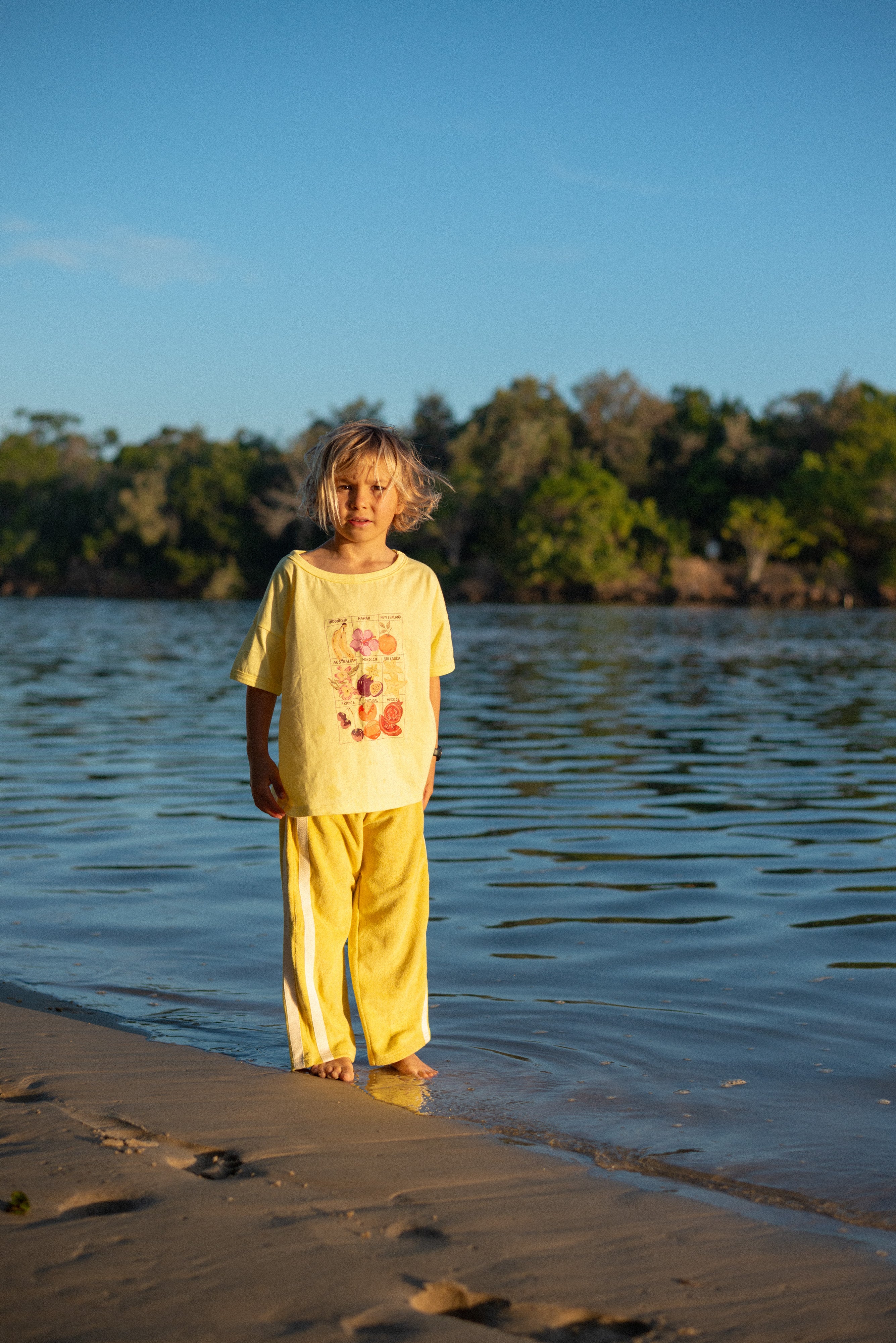 Mini Terry Pant in Butter - Atmosea