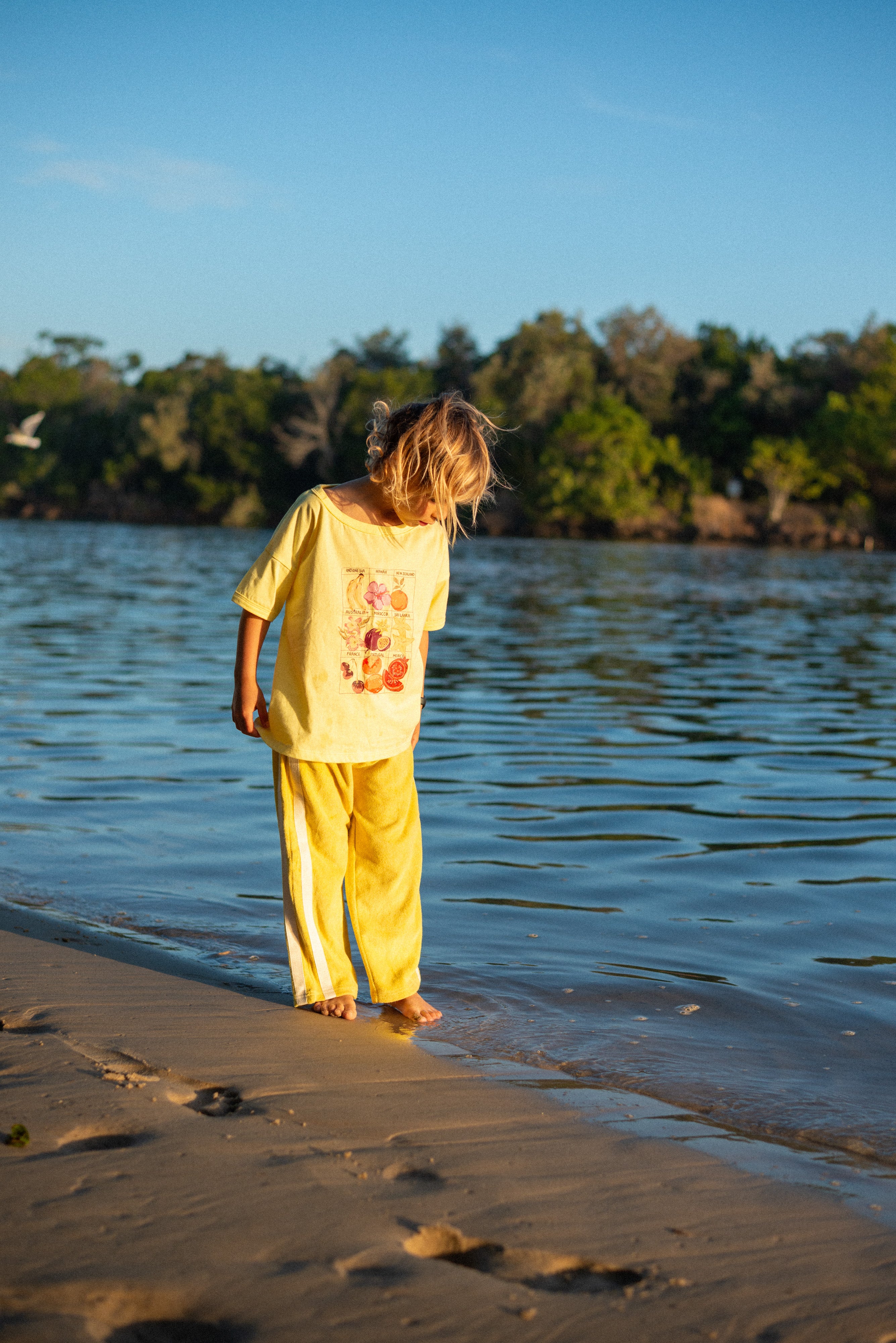 Mini Terry Pant in Butter - Atmosea