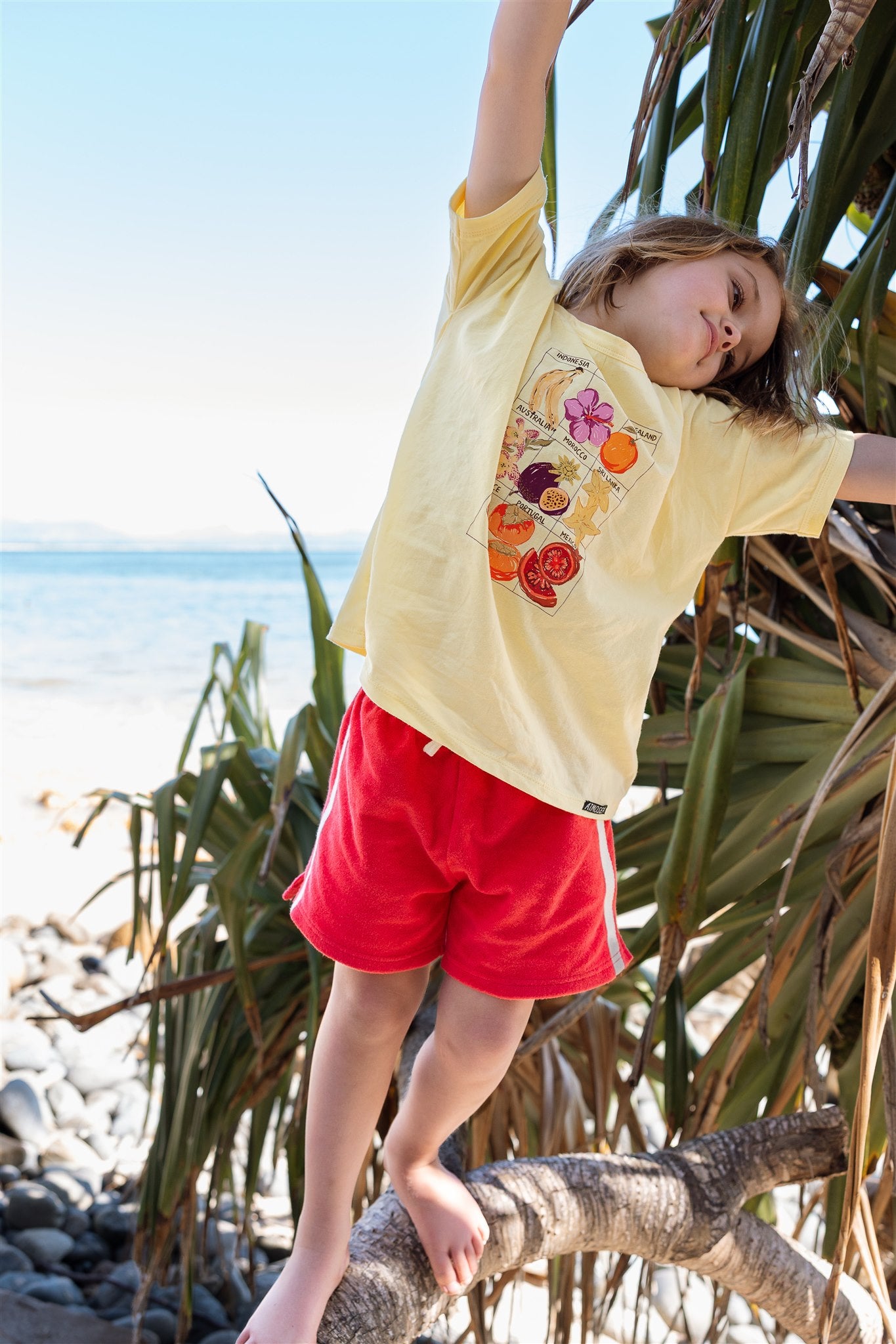 Mini Terry Towelling Shorts Chilli - Atmosea