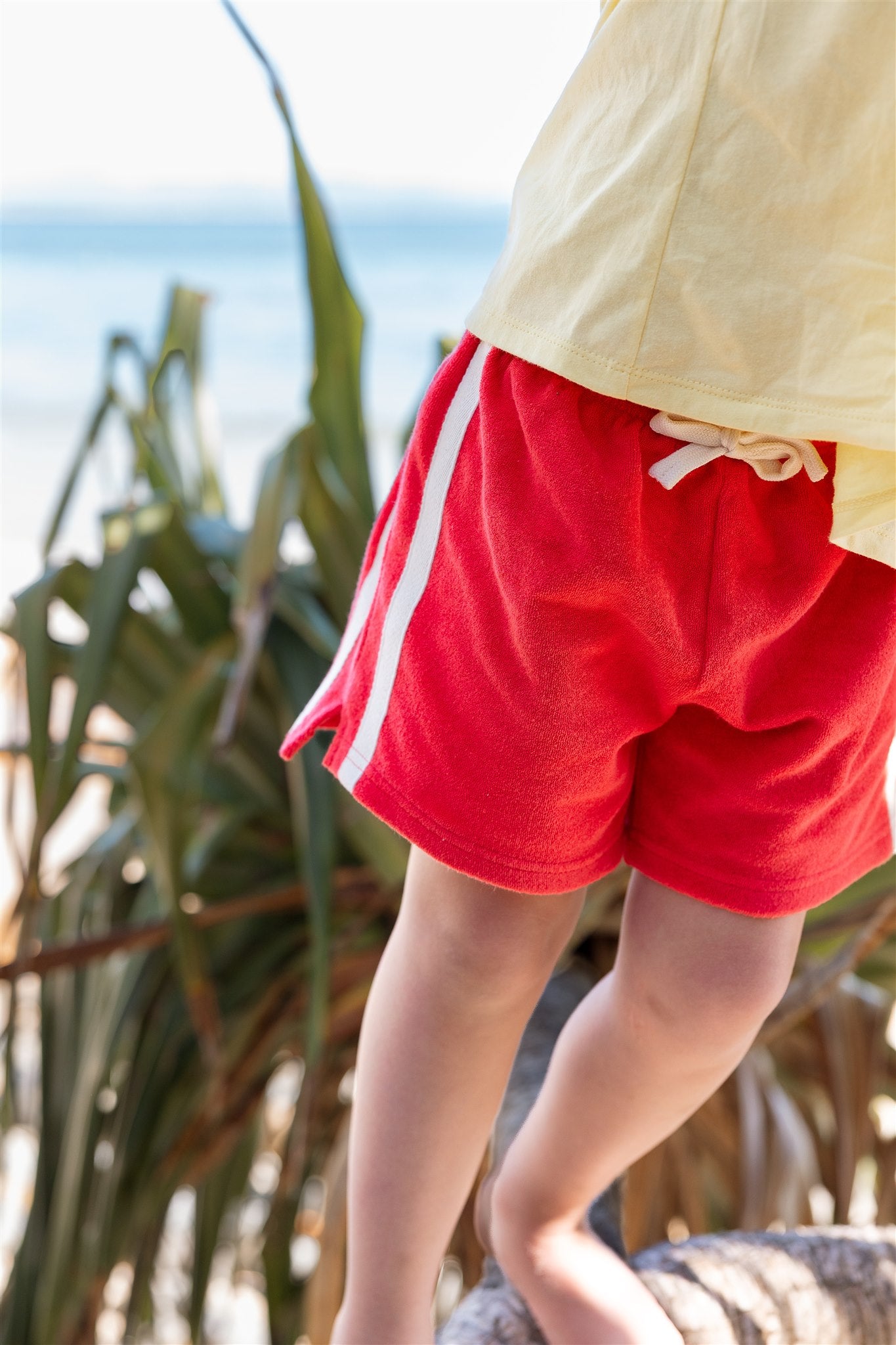 Mini Terry Towelling Shorts Chilli - Atmosea