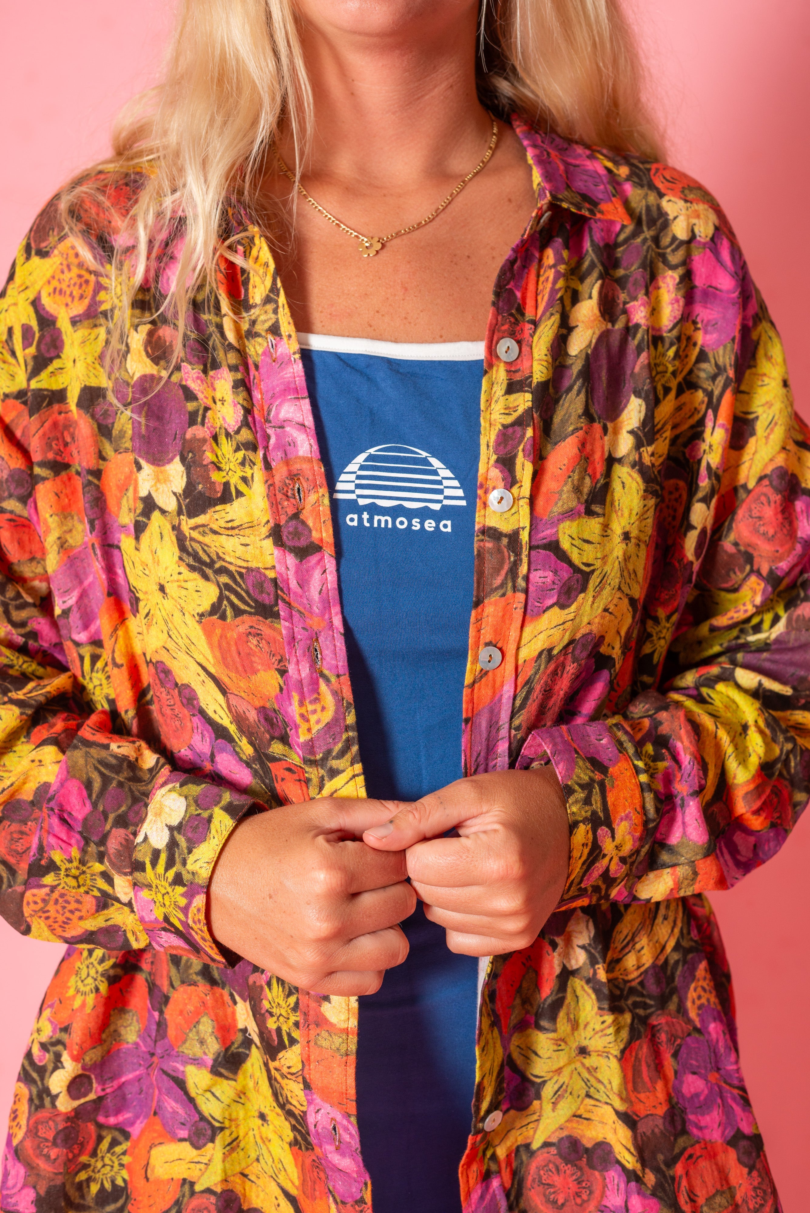 Oversized Shirt in Fruity - Atmosea