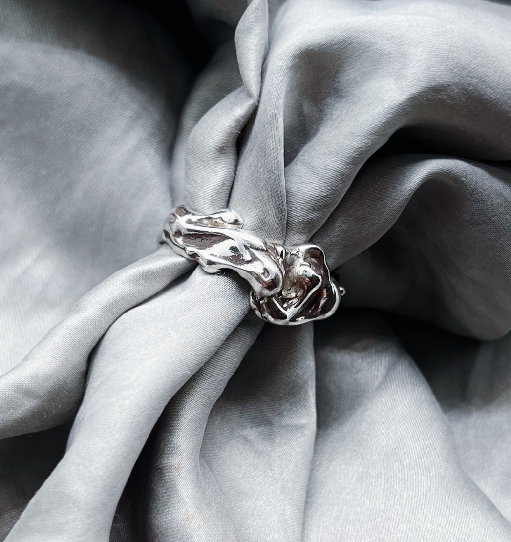 STONE - Silver Ring by Em Niwa - Em Niwa