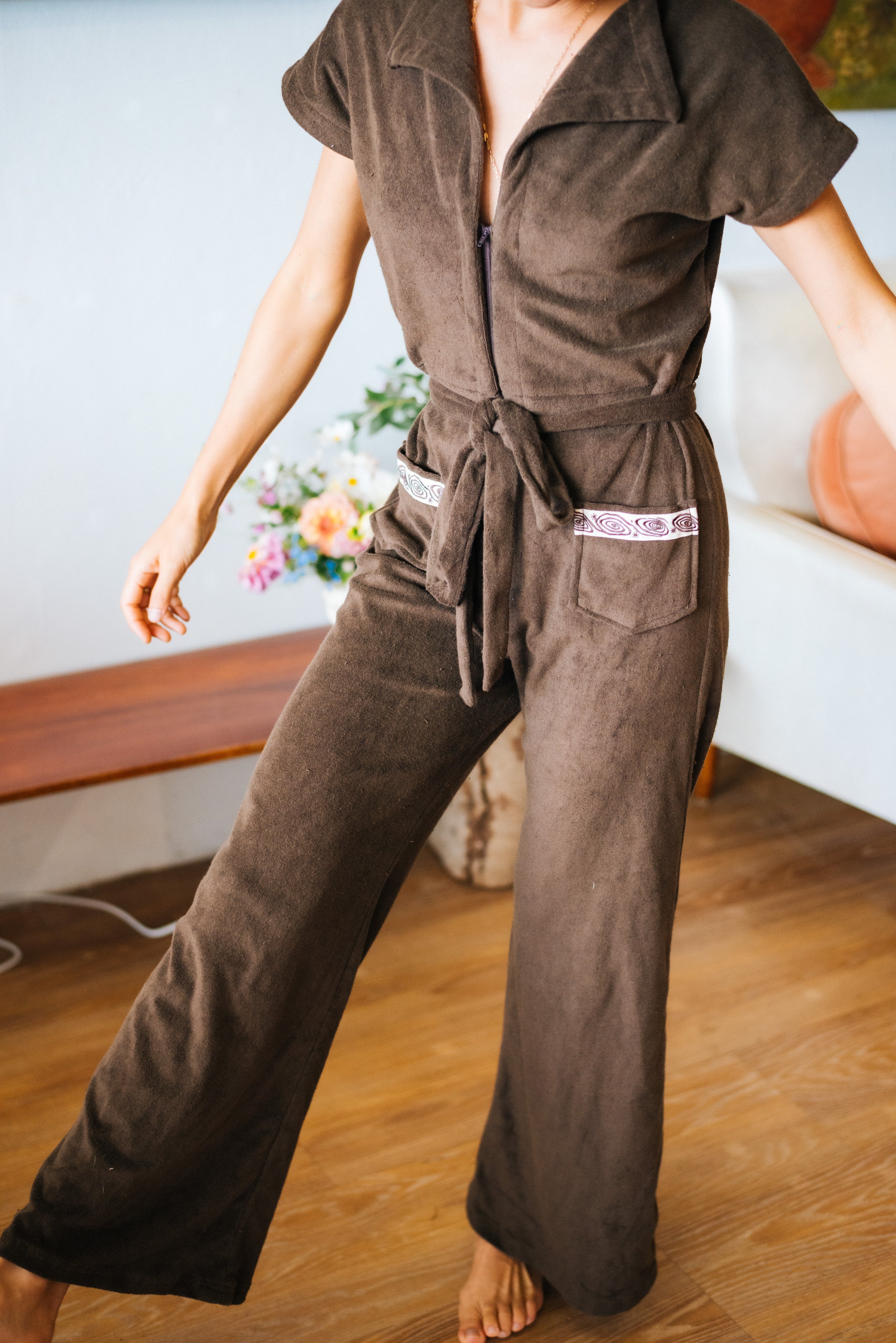 Terry Boiler Suit Brown - Atmosea