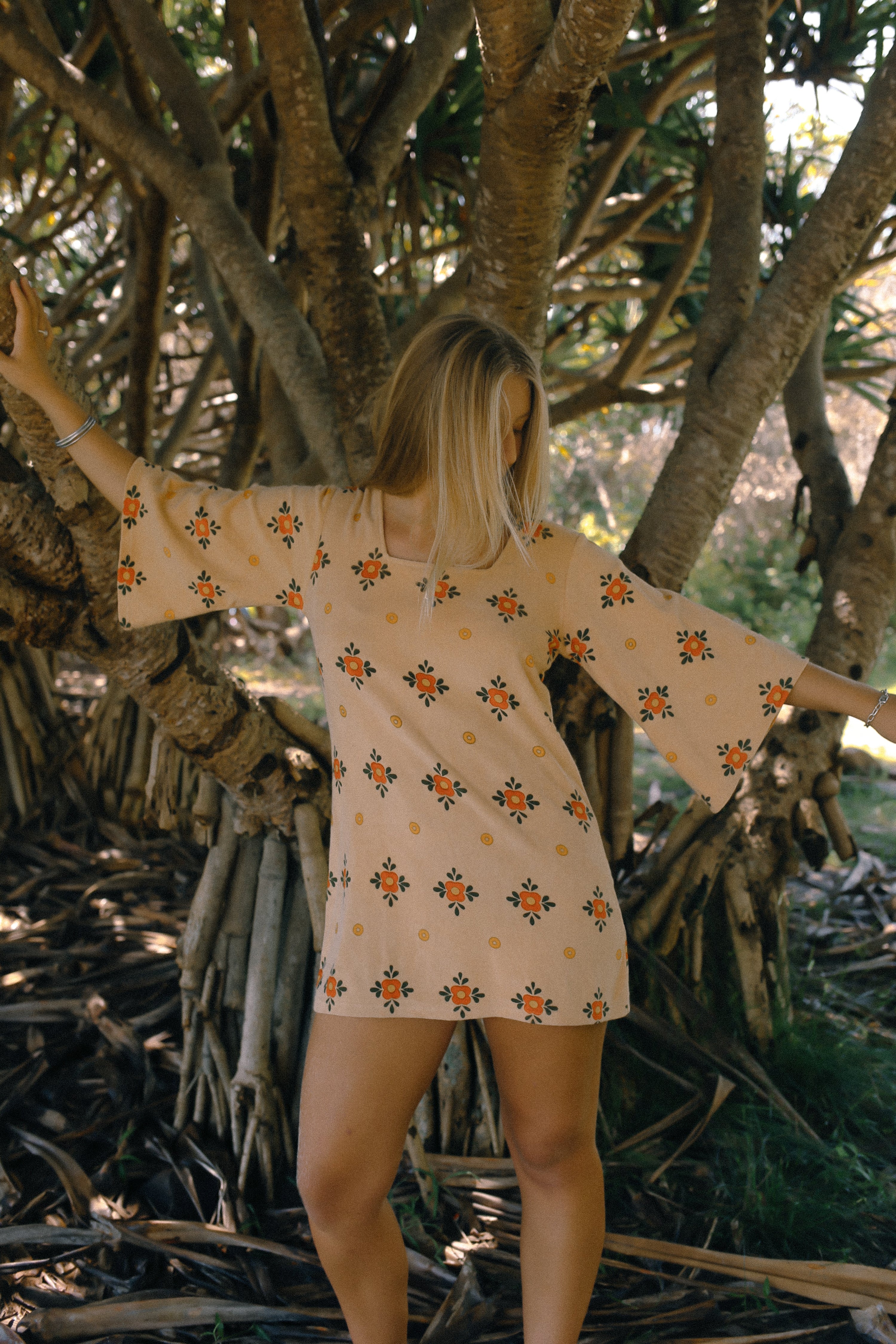 Terry Smock Dress Nasturtium - Atmosea