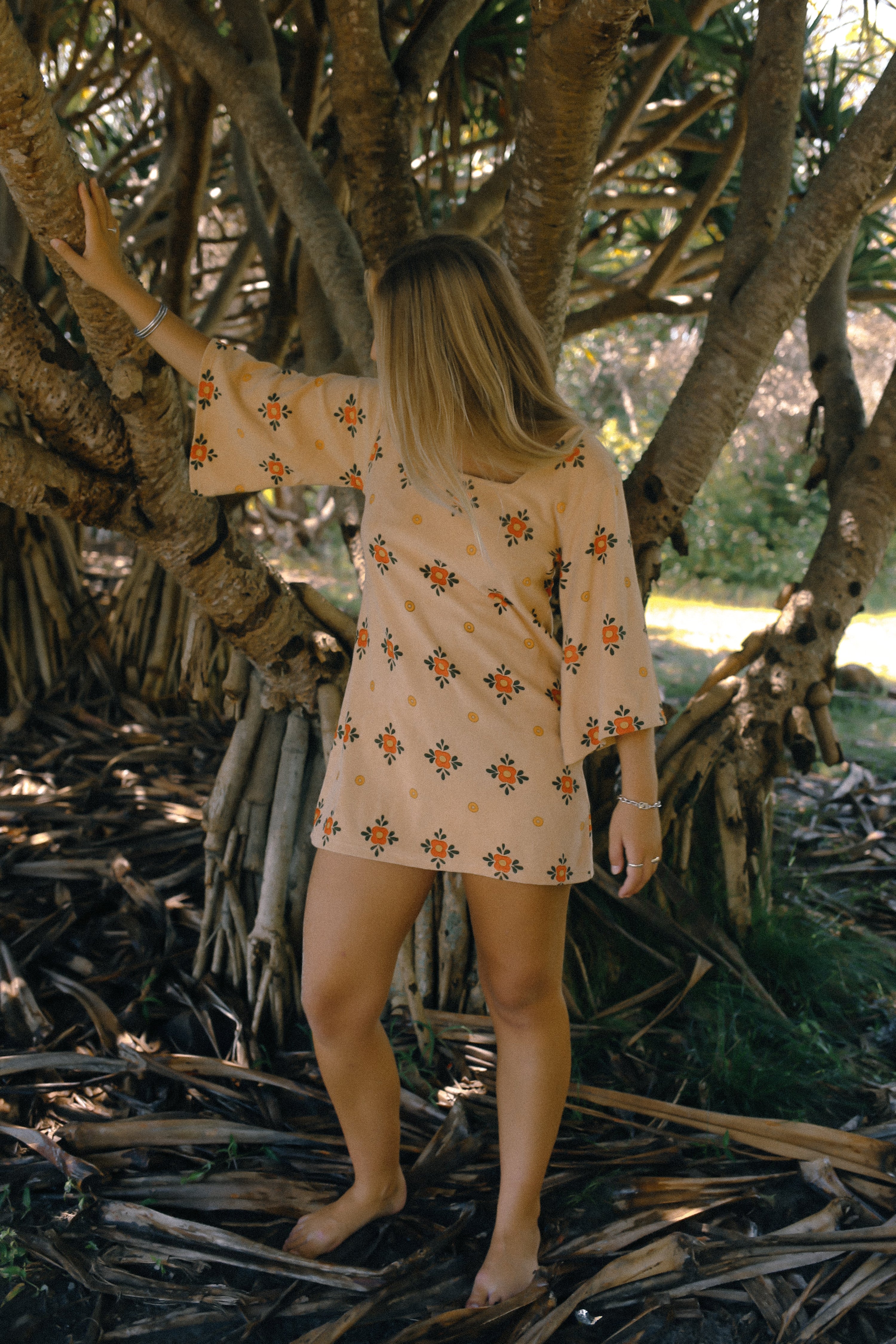 Terry Smock Dress Nasturtium - Atmosea