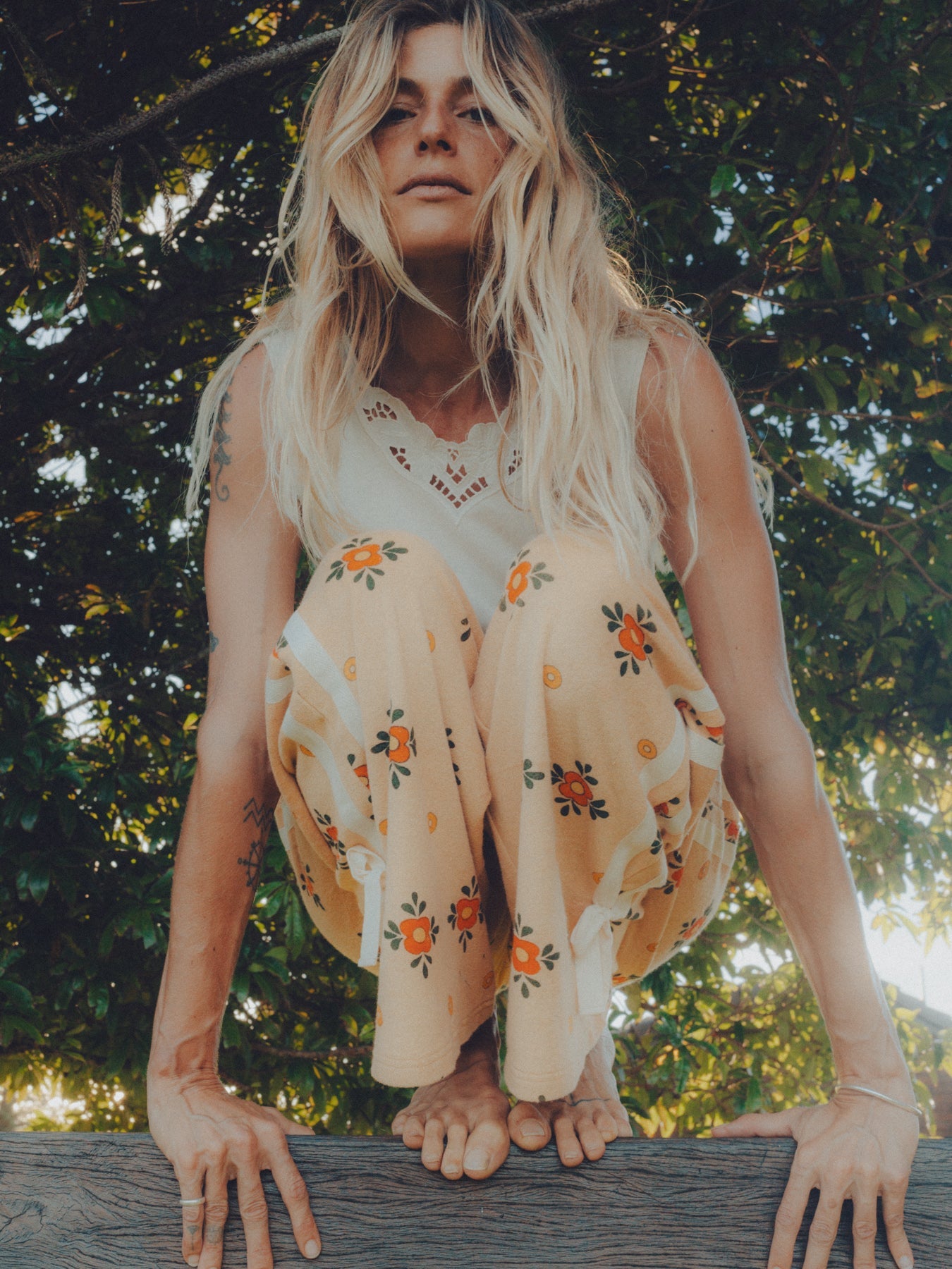 Terry Tie Pants Nasturtium - Atmosea