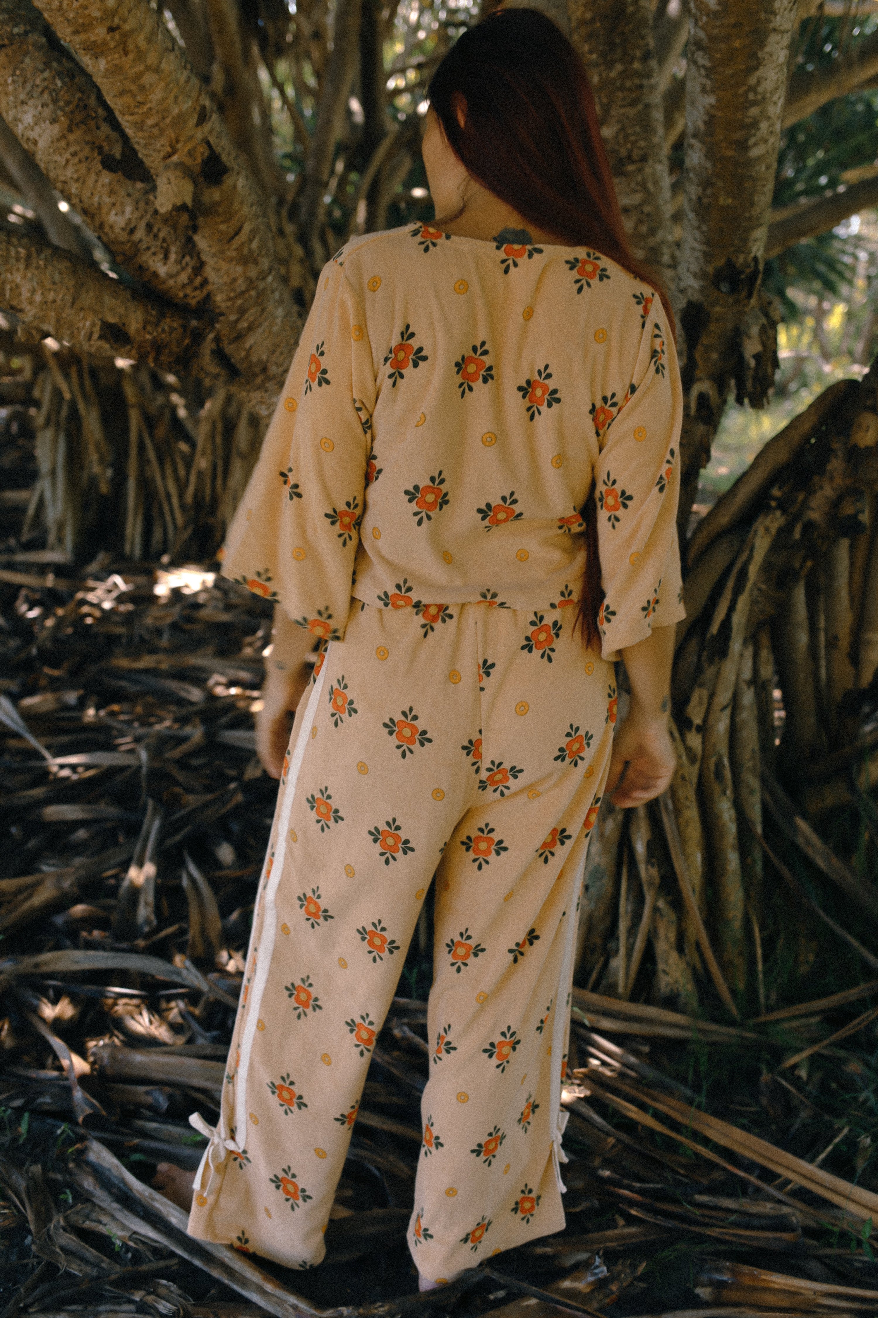 Terry Tie Pants Nasturtium - Atmosea