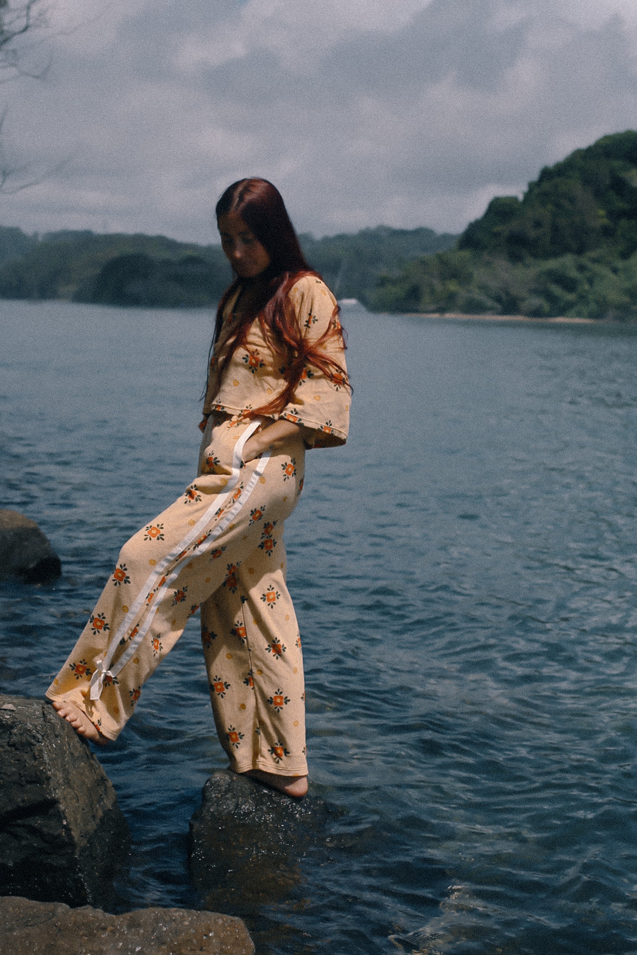 Terry Tie Pants Nasturtium - Atmosea