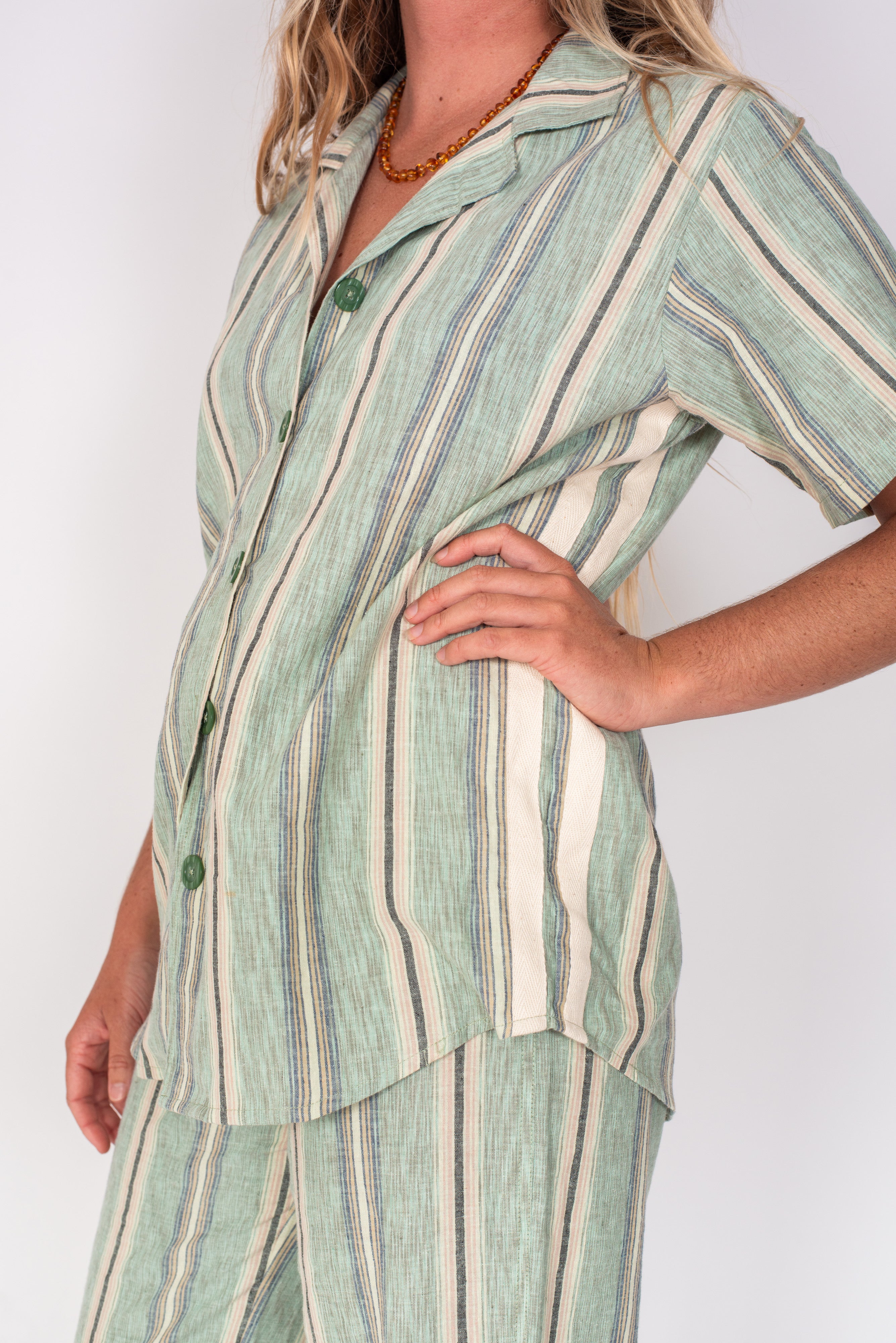 Unisex Shirt in Holiday Stripe - Atmosea