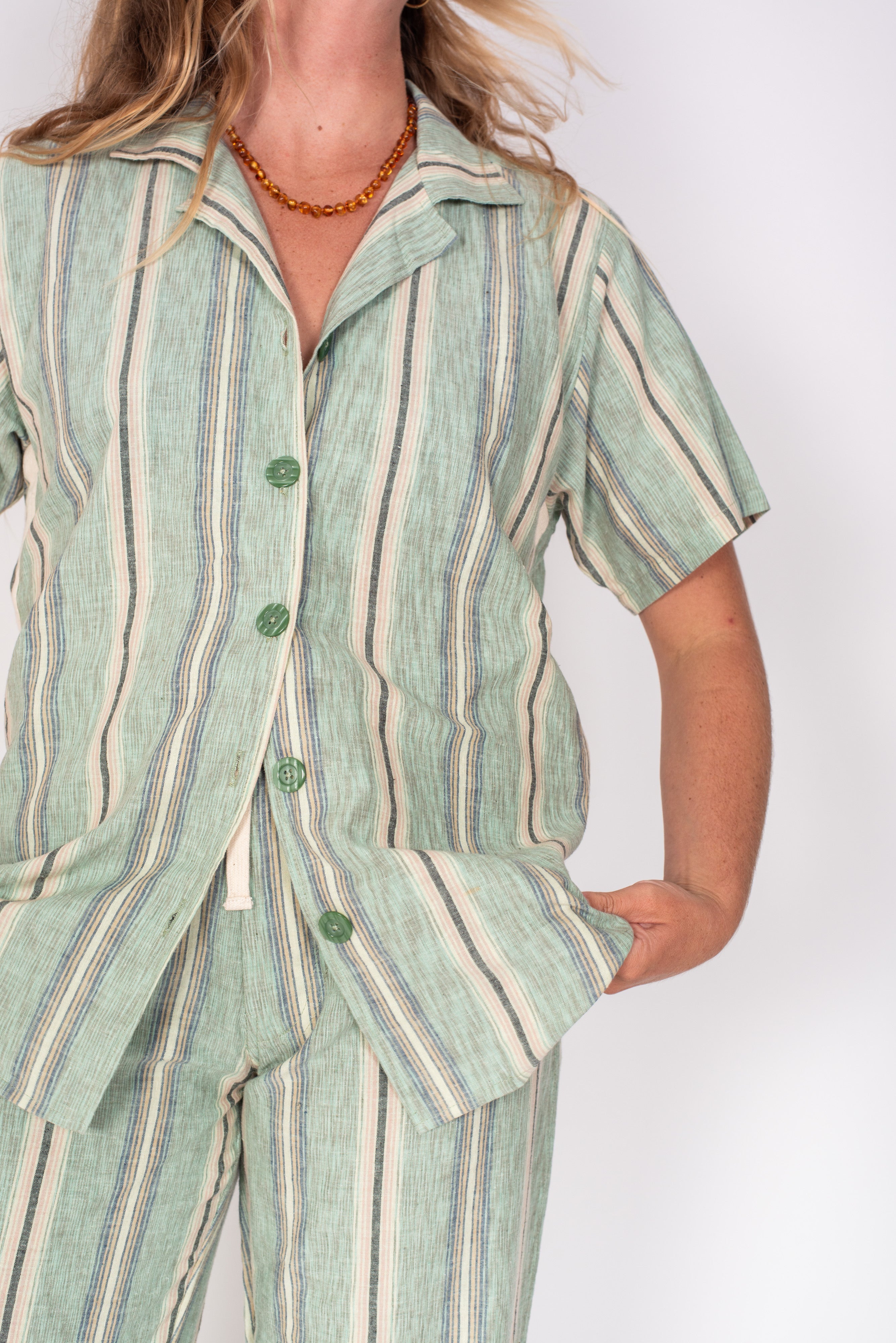 Unisex Shirt in Holiday Stripe - Atmosea