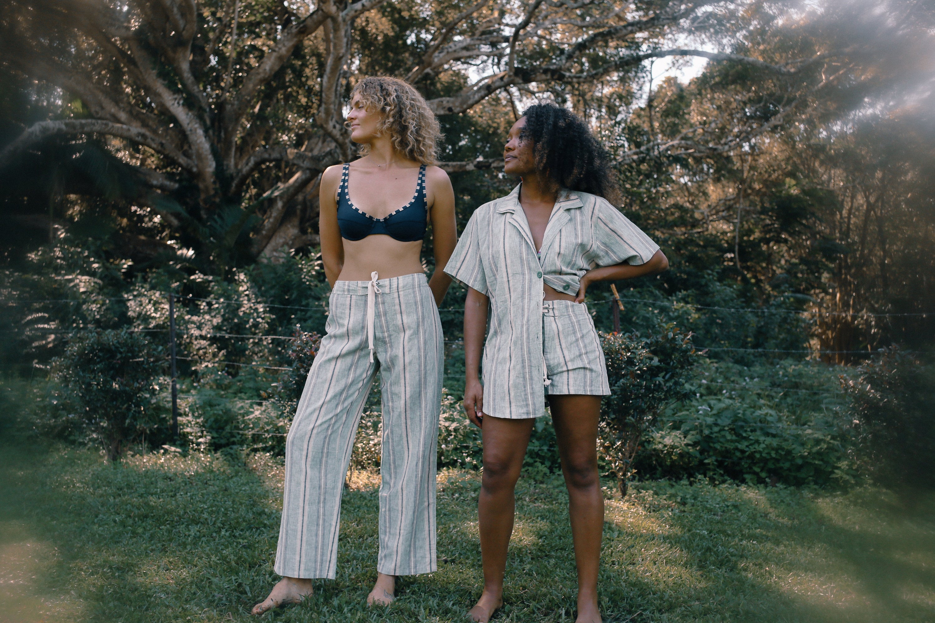 Unisex Shirt in Holiday Stripe - Atmosea