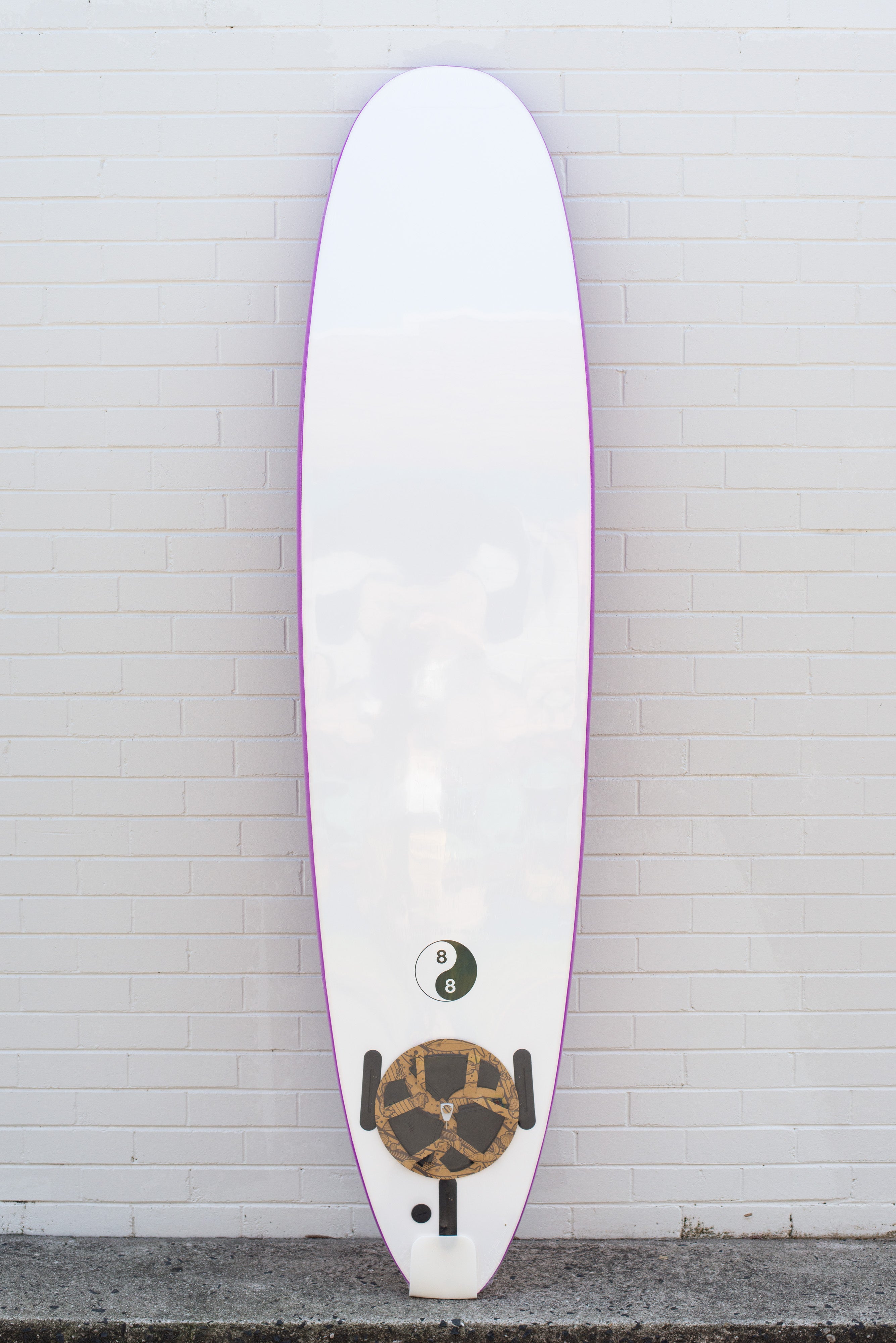 88 Surfboard | Soft Top Surfboard Grape/White - 88 Surfboards