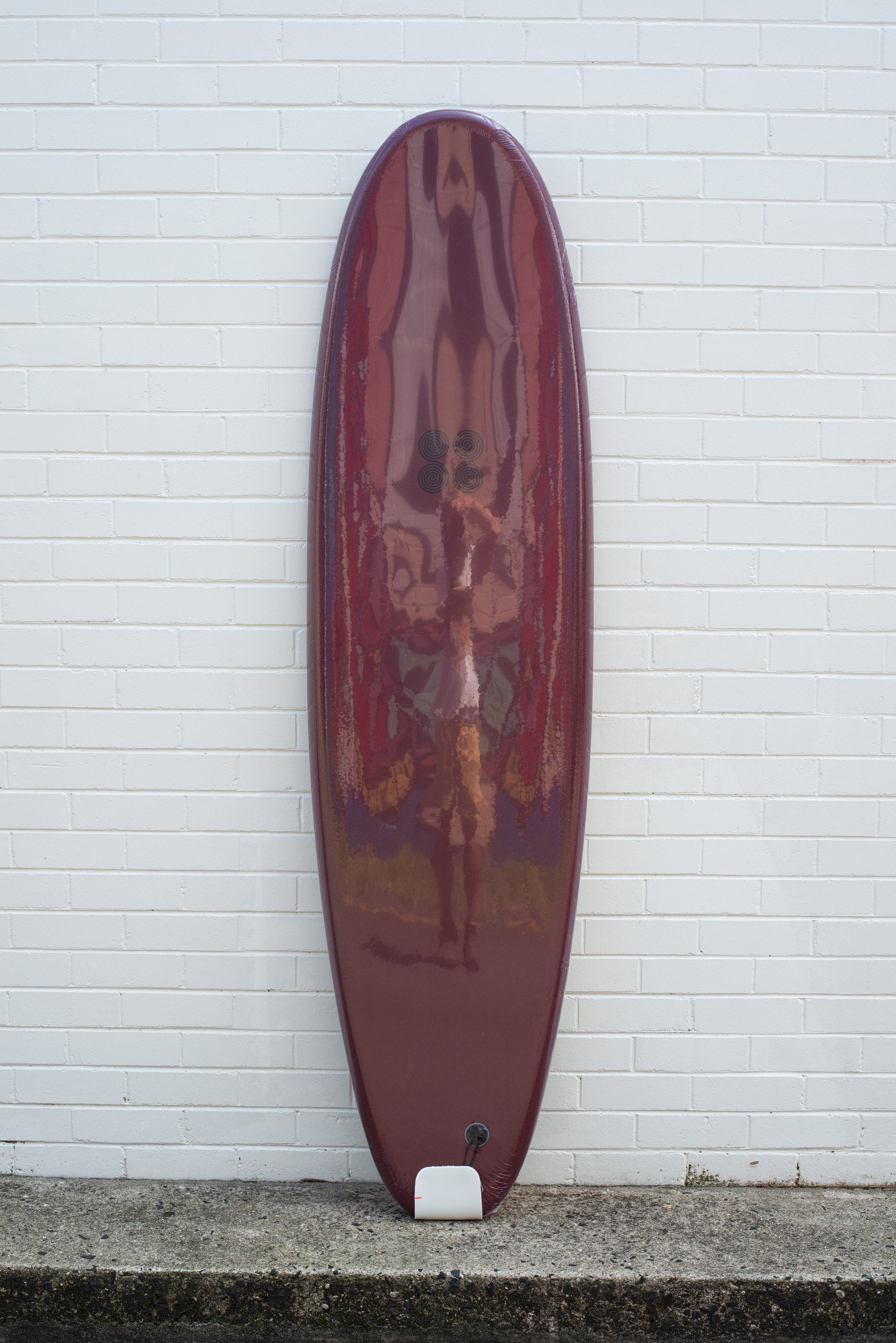 88 Surfboard | Soft Top Surfboard Maroon/White - 88 Surfboards