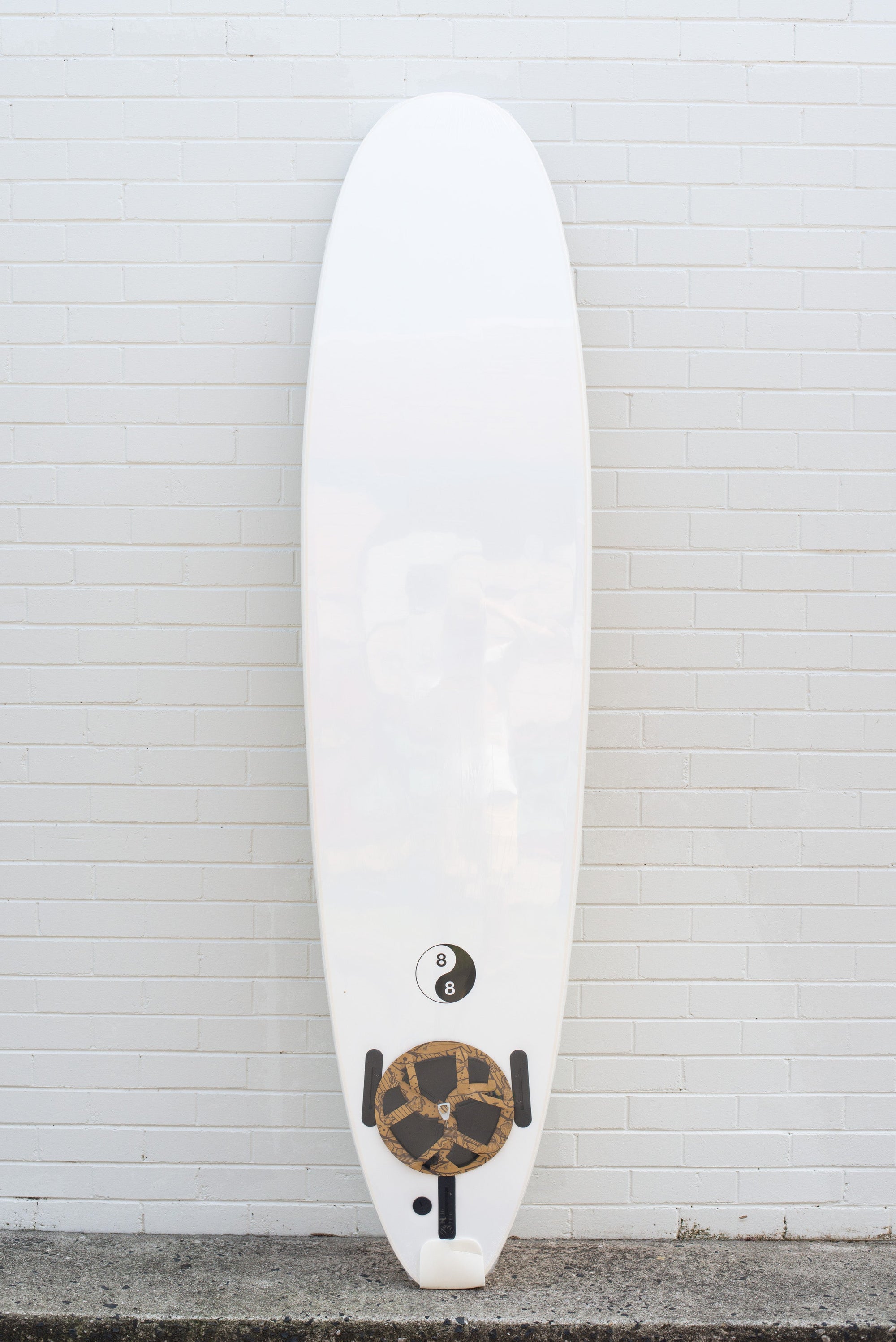 88 Surfboard | Soft Top Surfboard White/White - 88 Surfboards