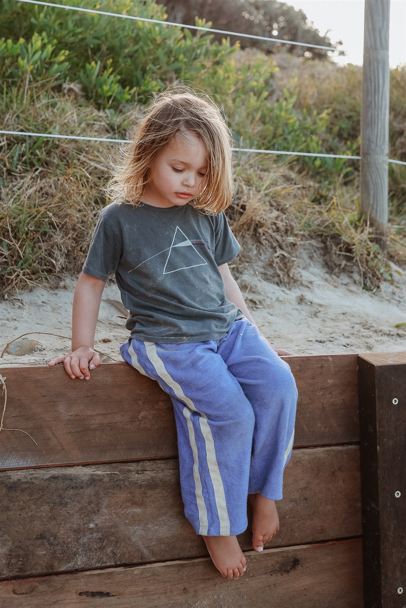 Mini Terry Pant in Lavender