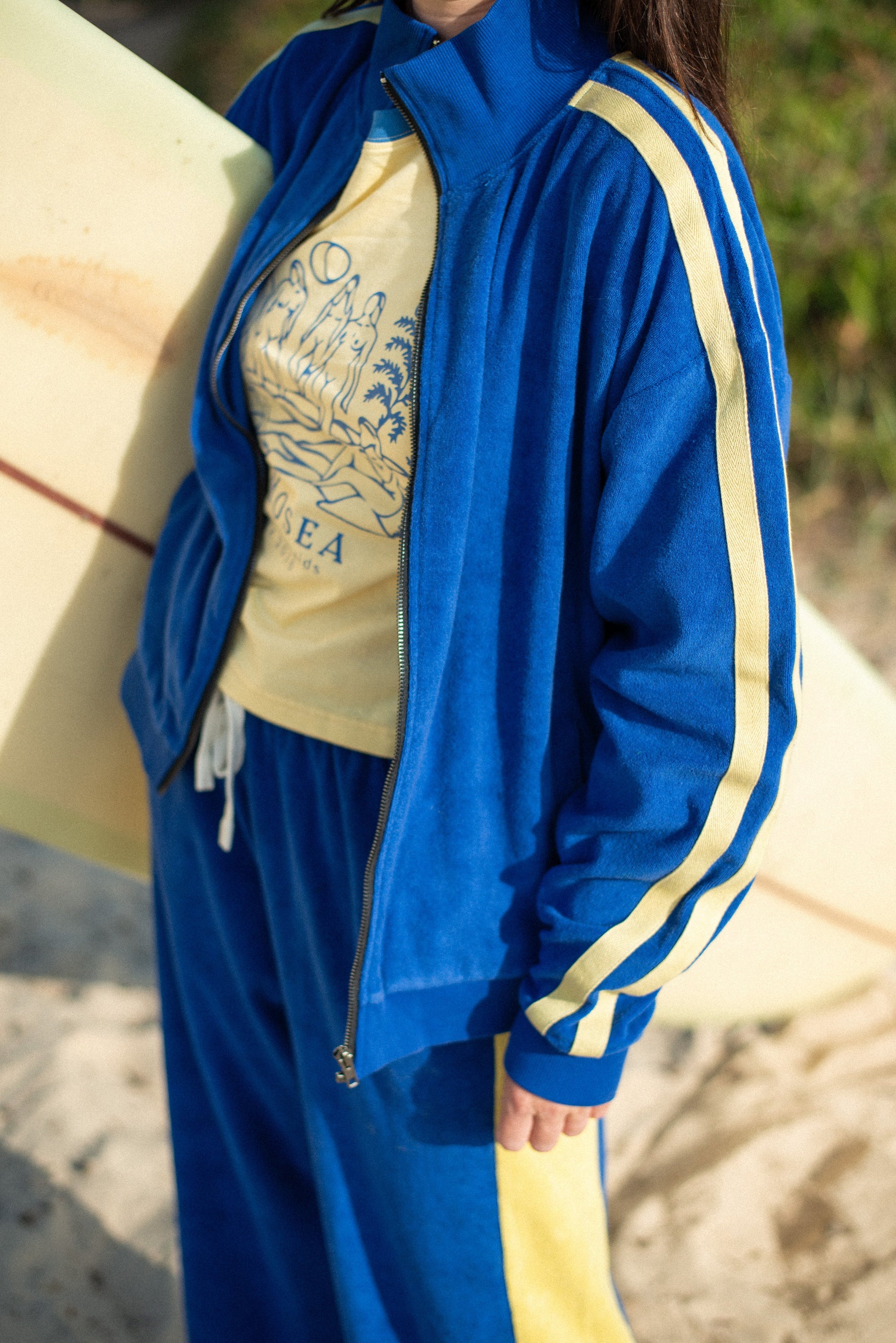 Après Surf Jacket in Blue & Yellow - Atmosea