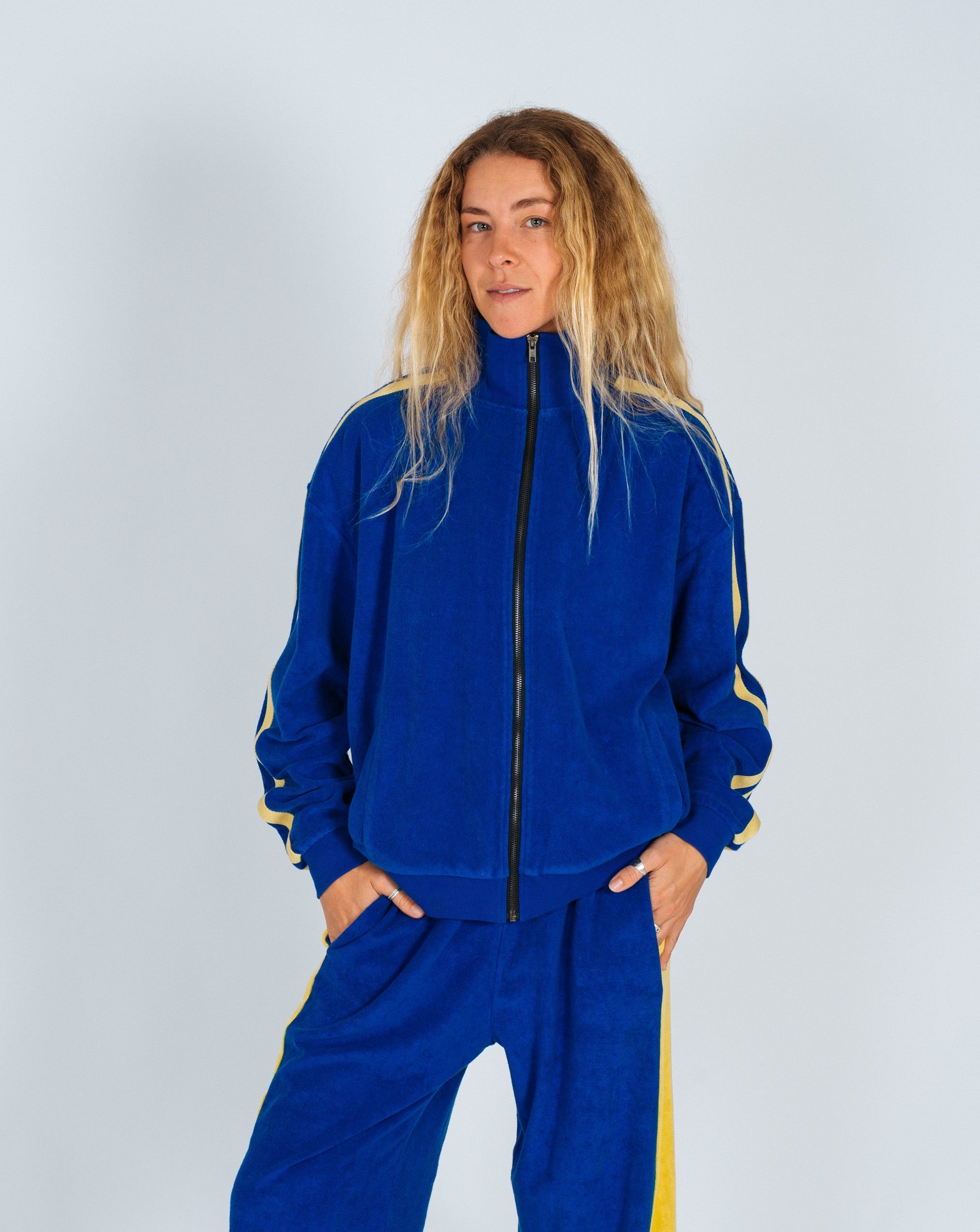 Après Surf Jacket in Blue & Yellow - Atmosea