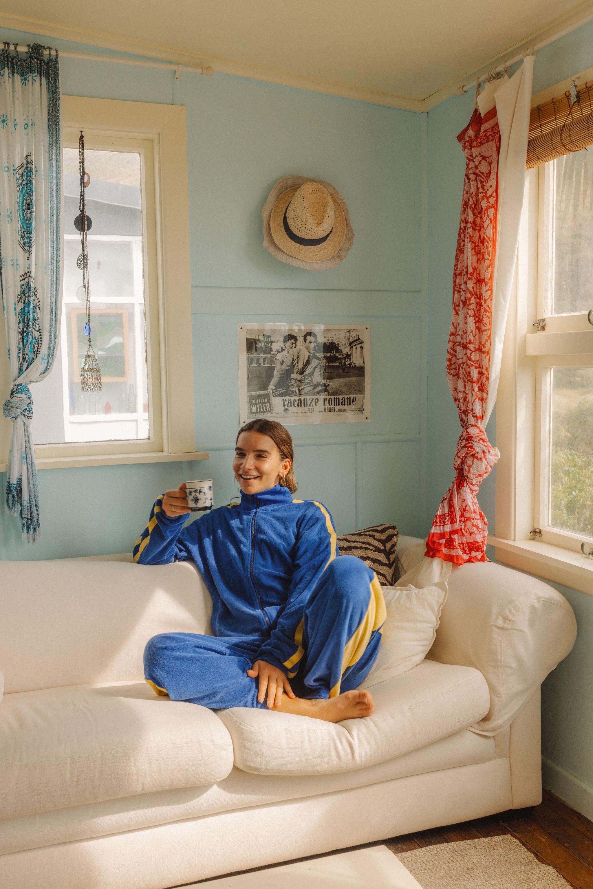 Après Surf Jacket in Blue & Yellow - Atmosea