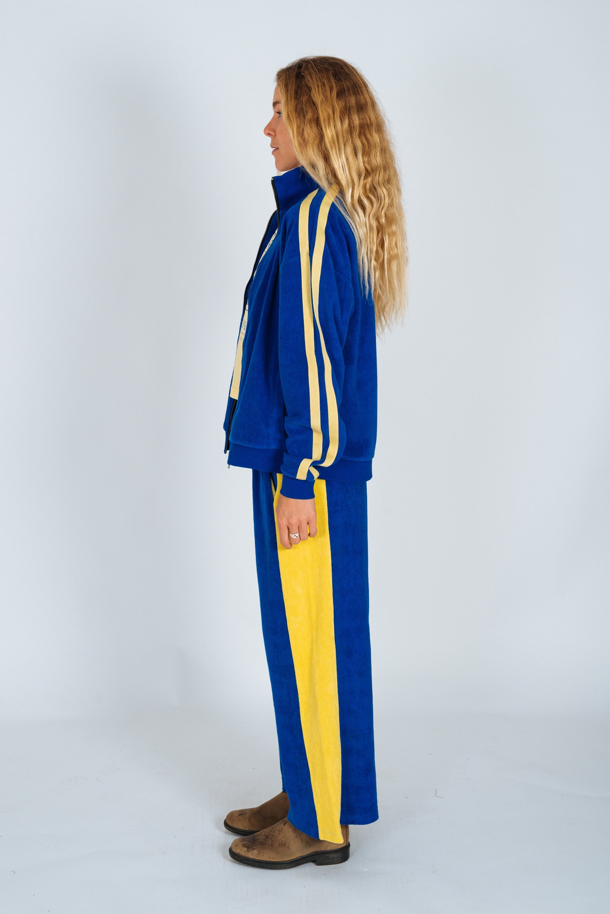 Après Surf Panel Pant in Blue & Yellow - Atmosea