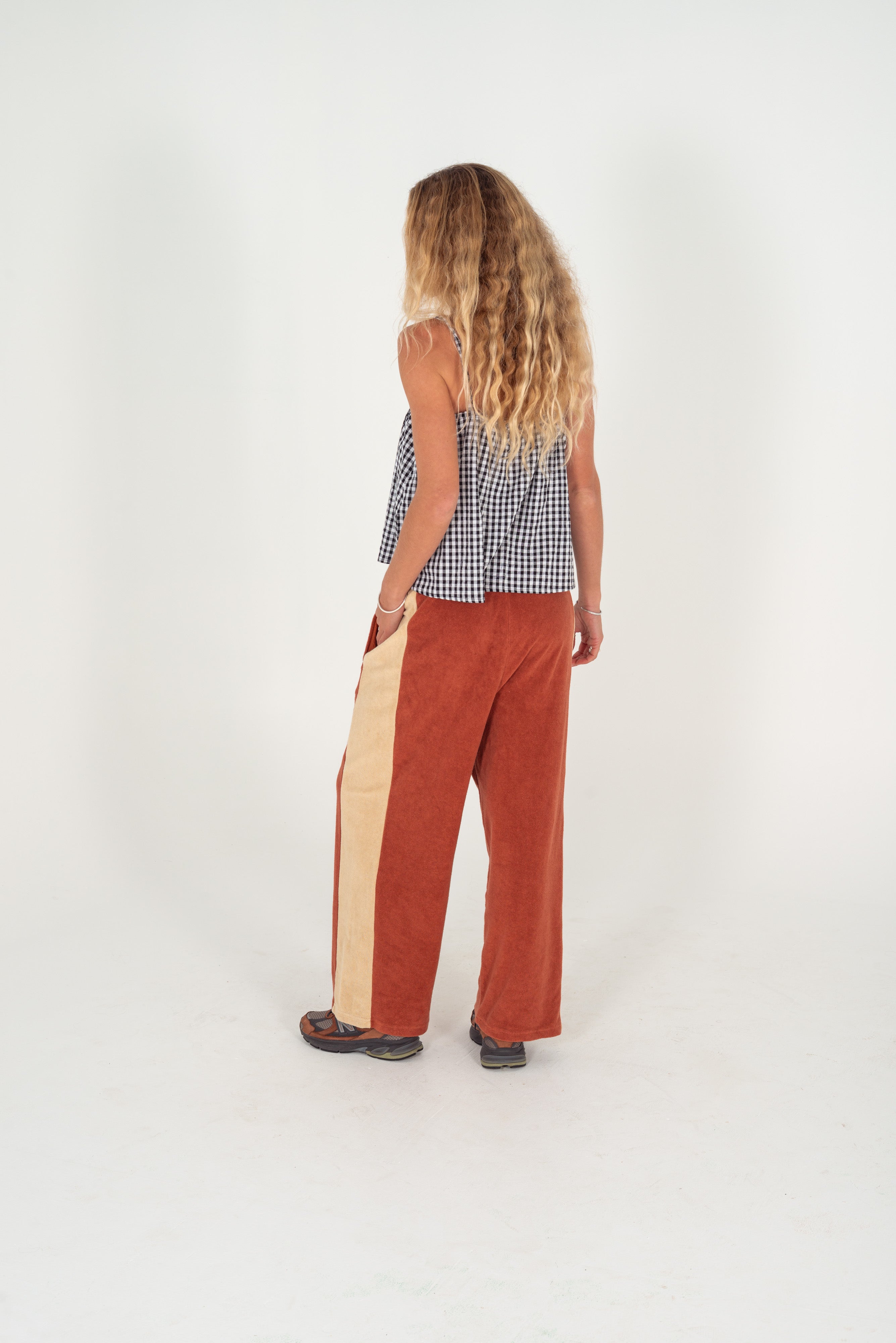 Après Surf Panel Pant in Rust & Cream - Atmosea