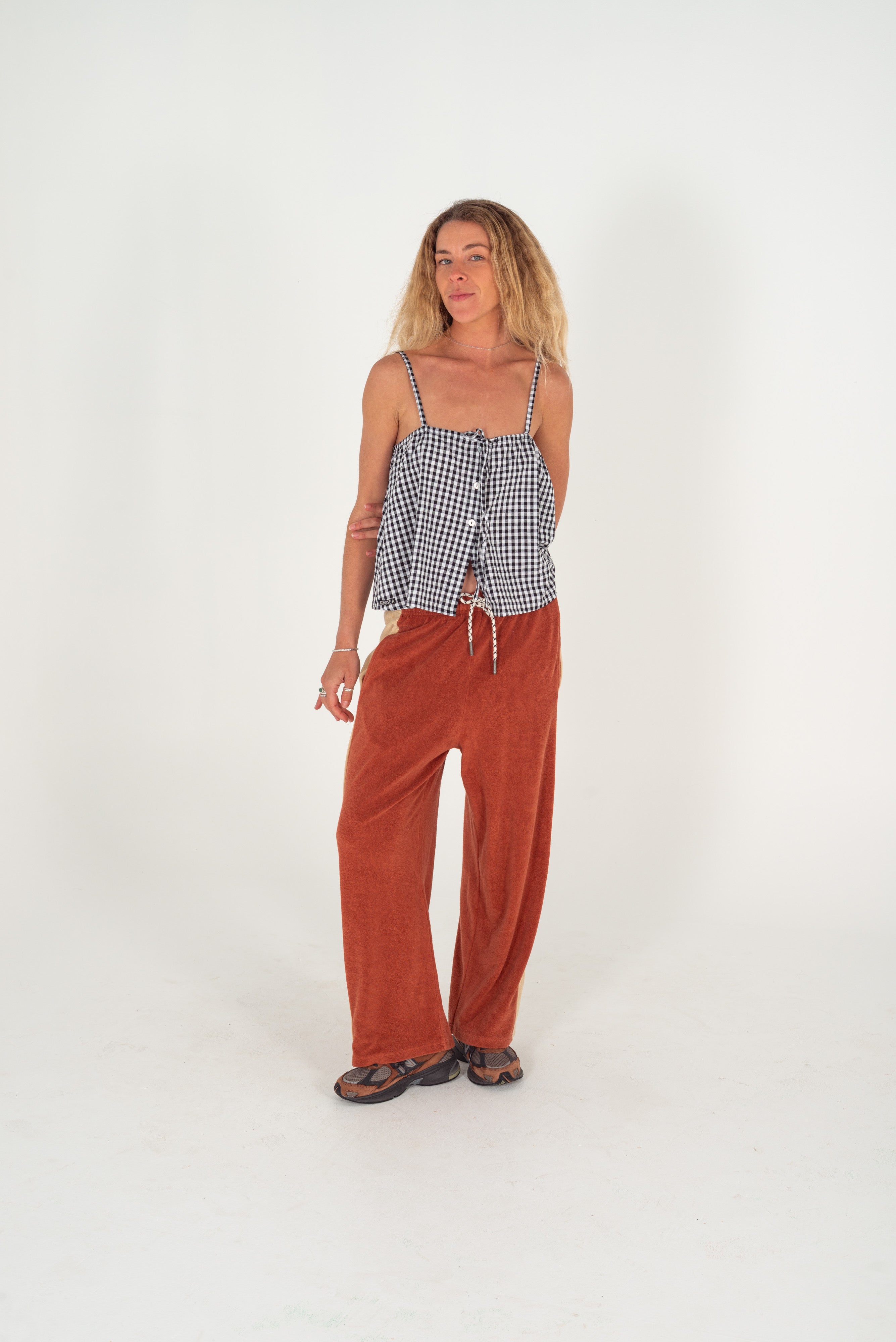 Après Surf Panel Pant in Rust & Cream - Atmosea