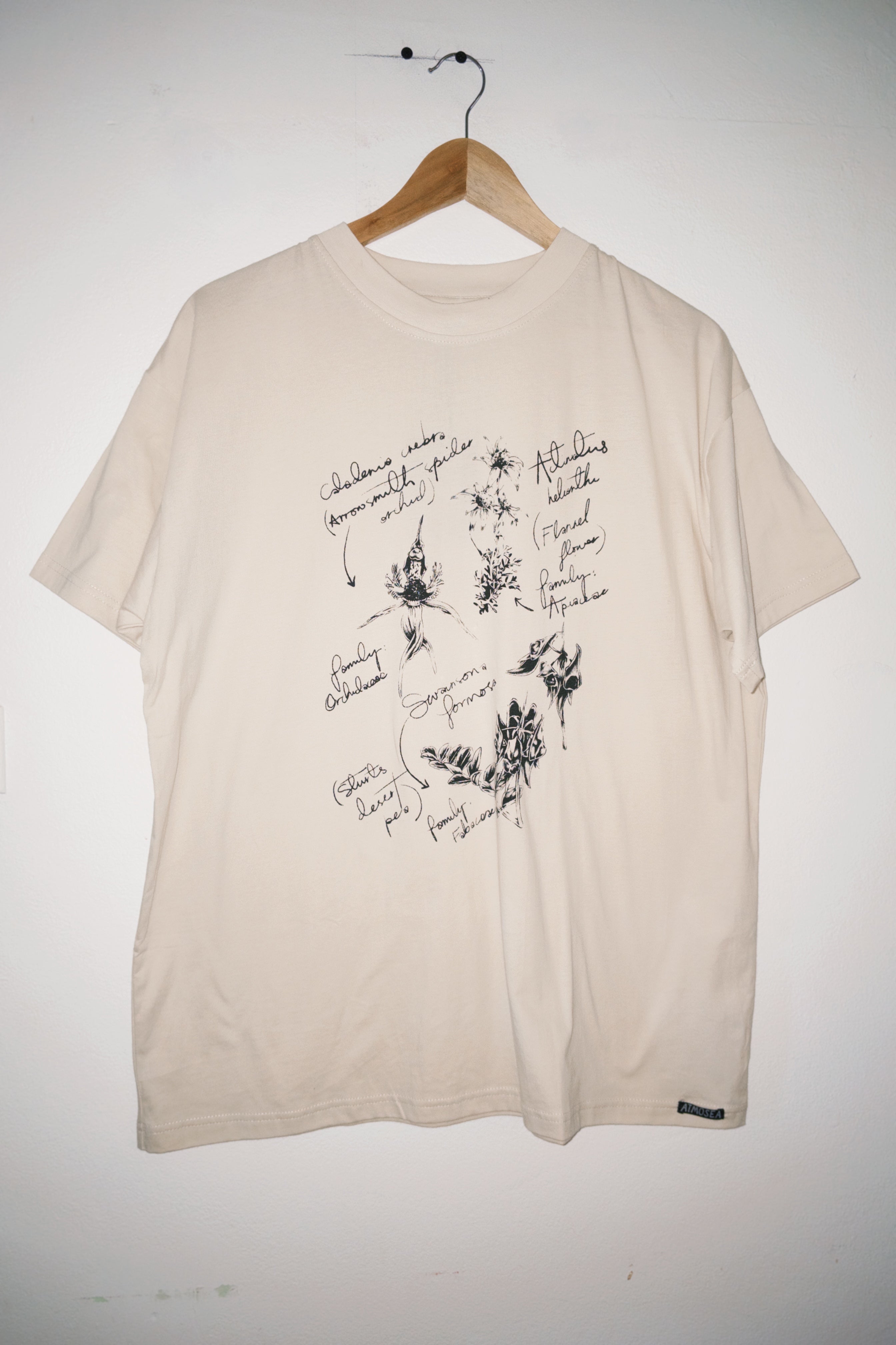 Artist Tee - What Flower is That?  - Yaz Ward x Atmosea Collab - Atmosea