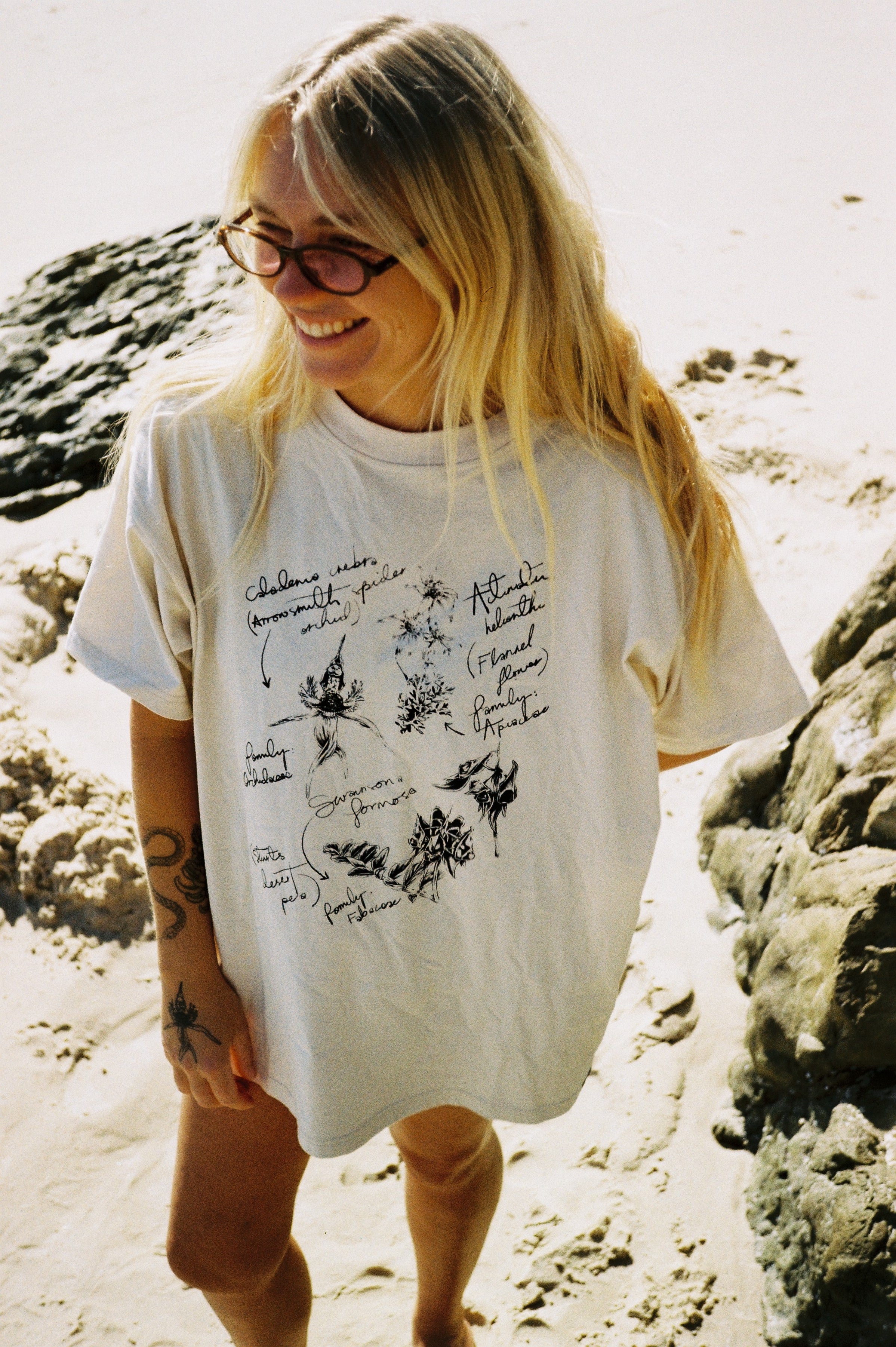 Artist Tee - What Flower is That?  - Yaz Ward x Atmosea Collab - Atmosea