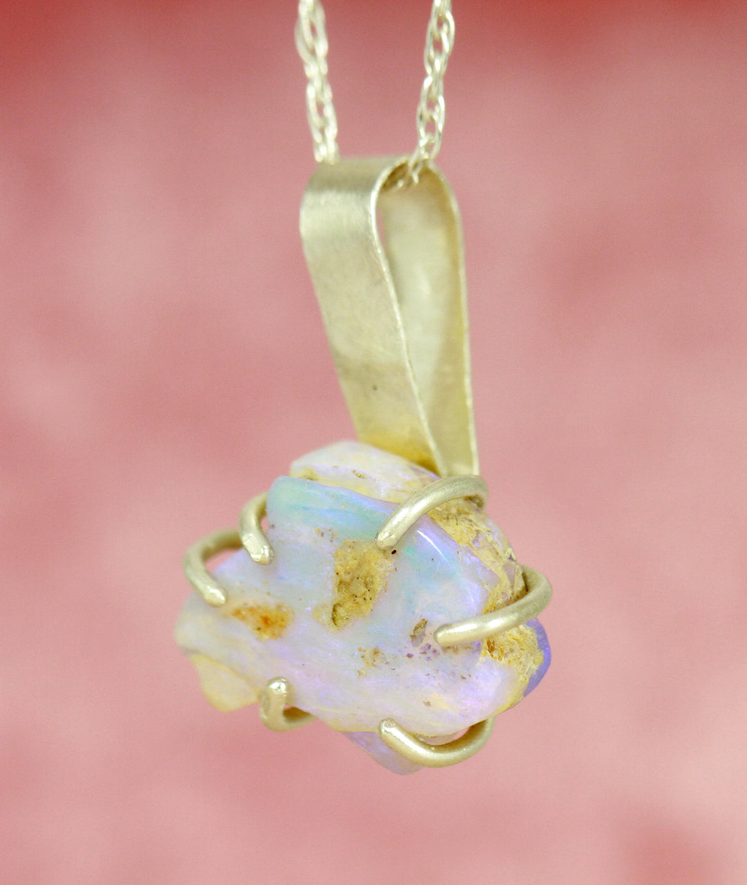 Atmosea Little Flounder Emopal Opal Necklace - Atmosea