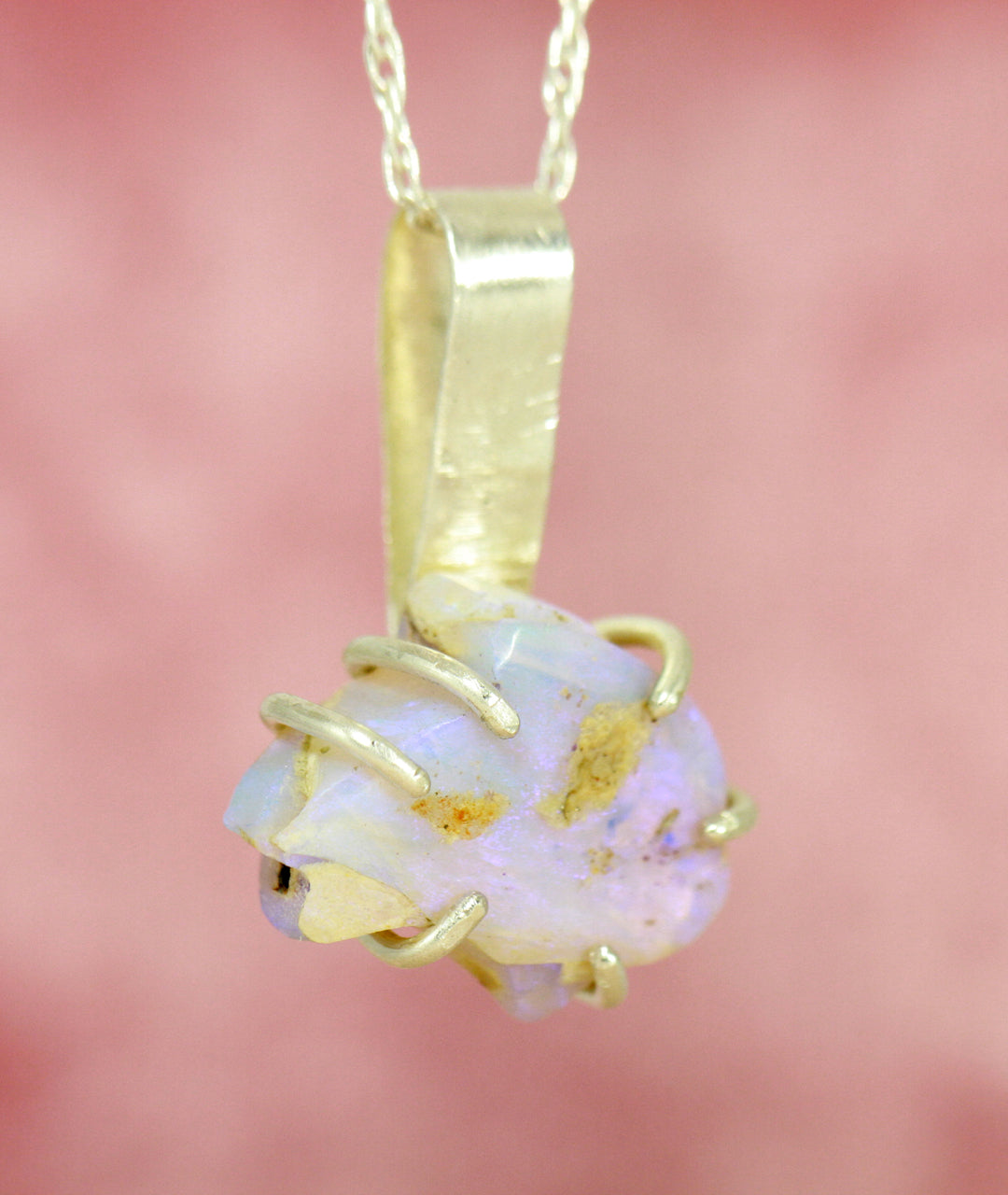 Atmosea Little Flounder Emopal Opal Necklace - Atmosea