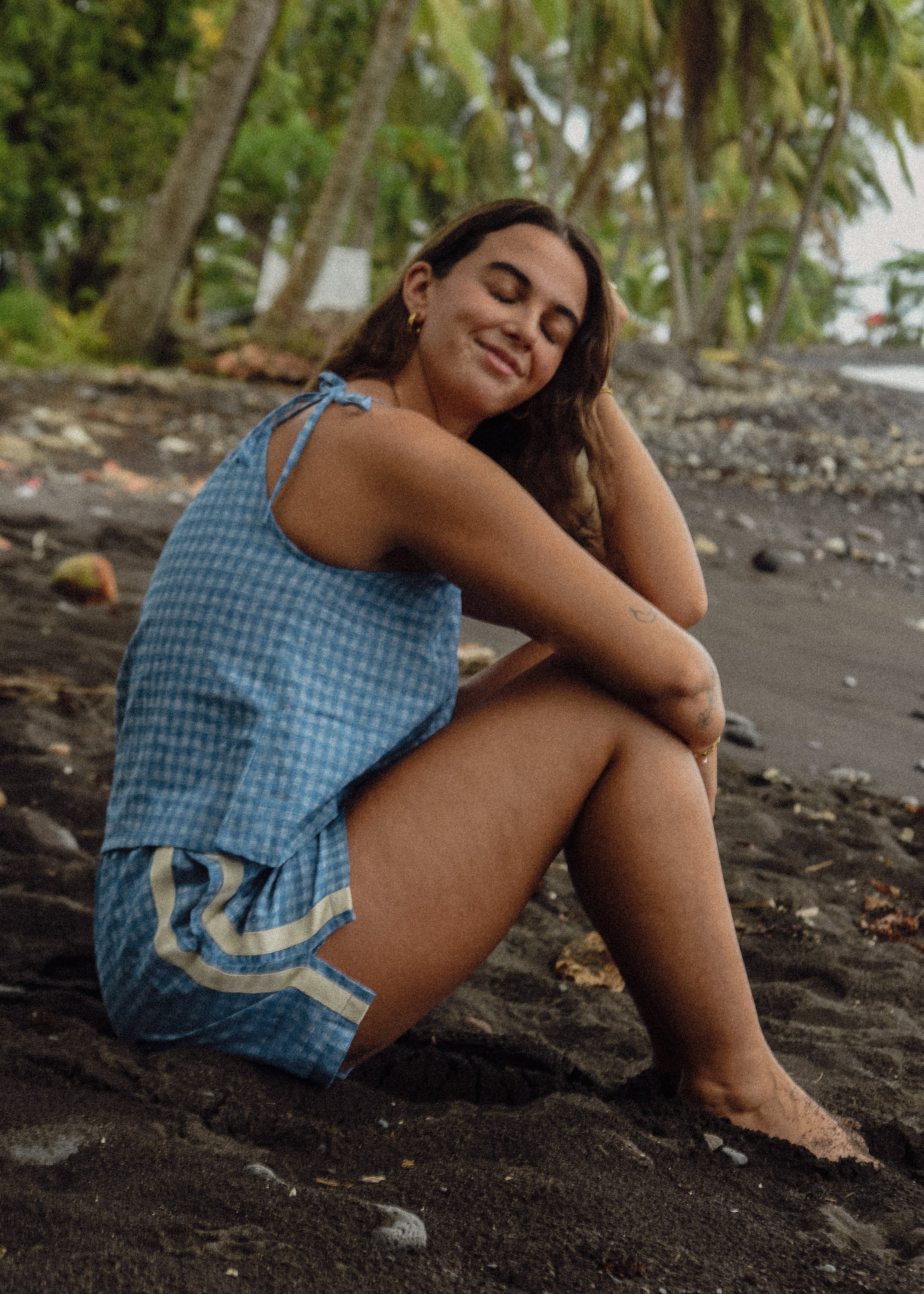 Atmosea Short in Blue Gingham - Atmosea