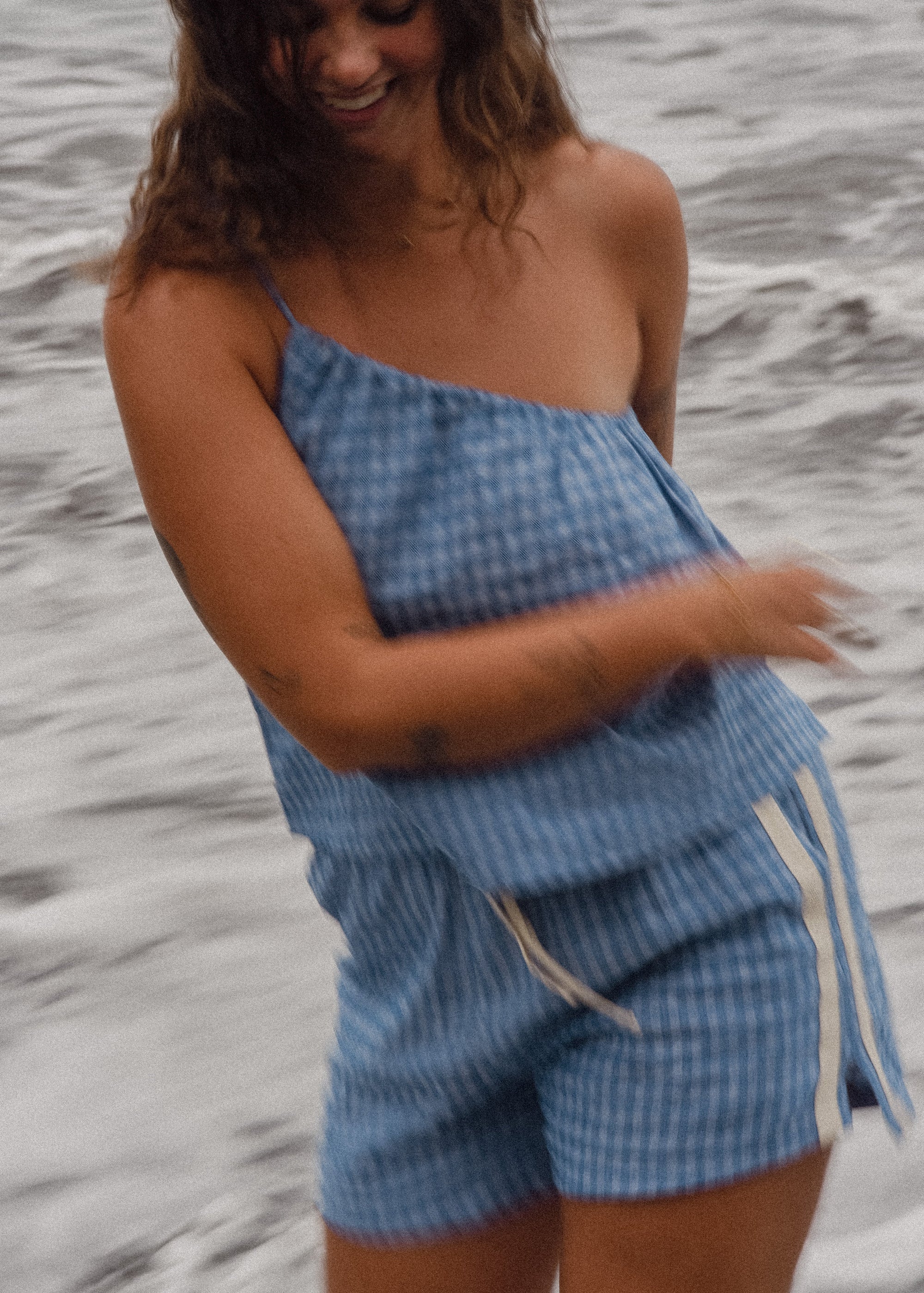 Atmosea Short in Blue Gingham - Atmosea