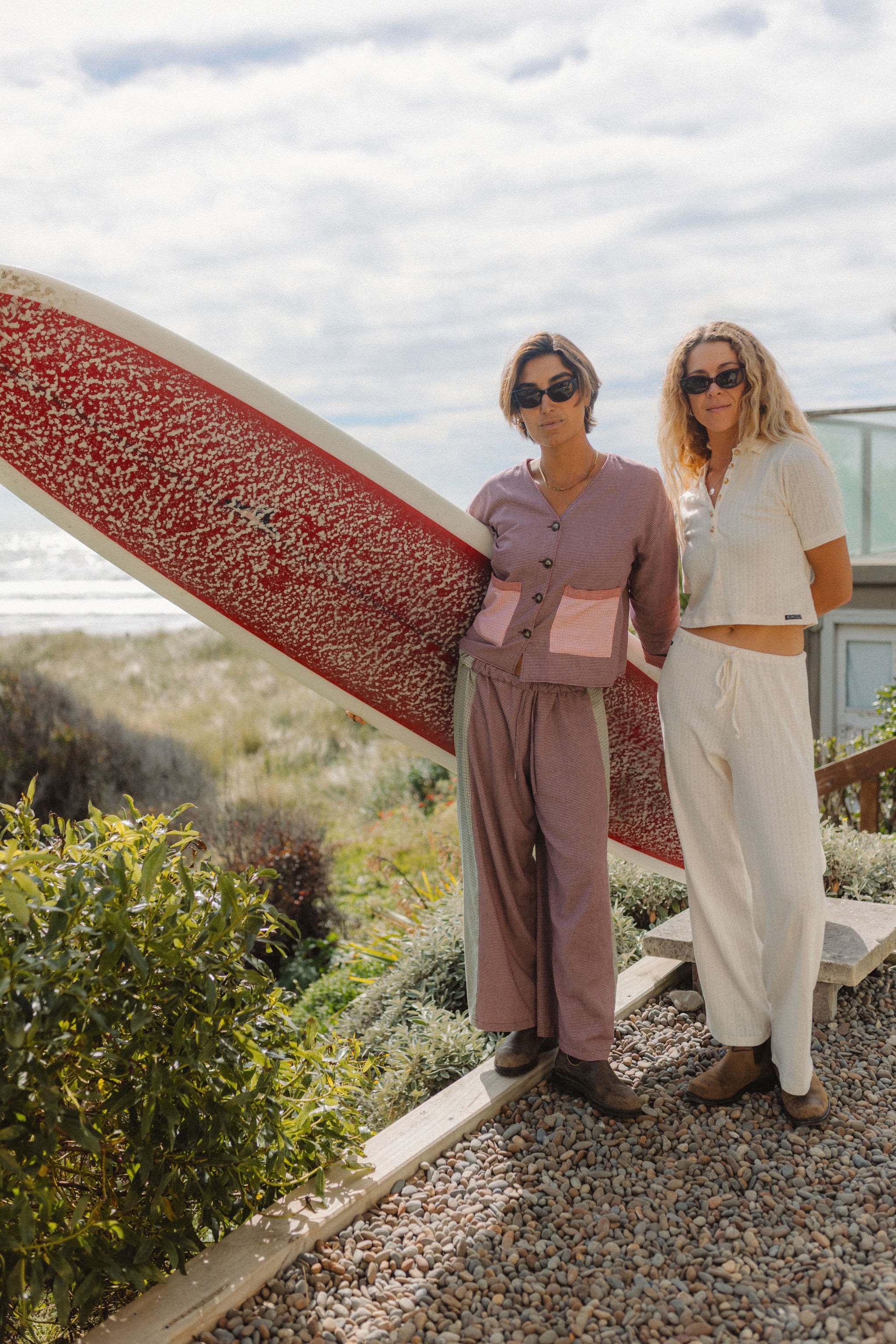 Beach PJ Pant In Cream Pointelle - Atmosea