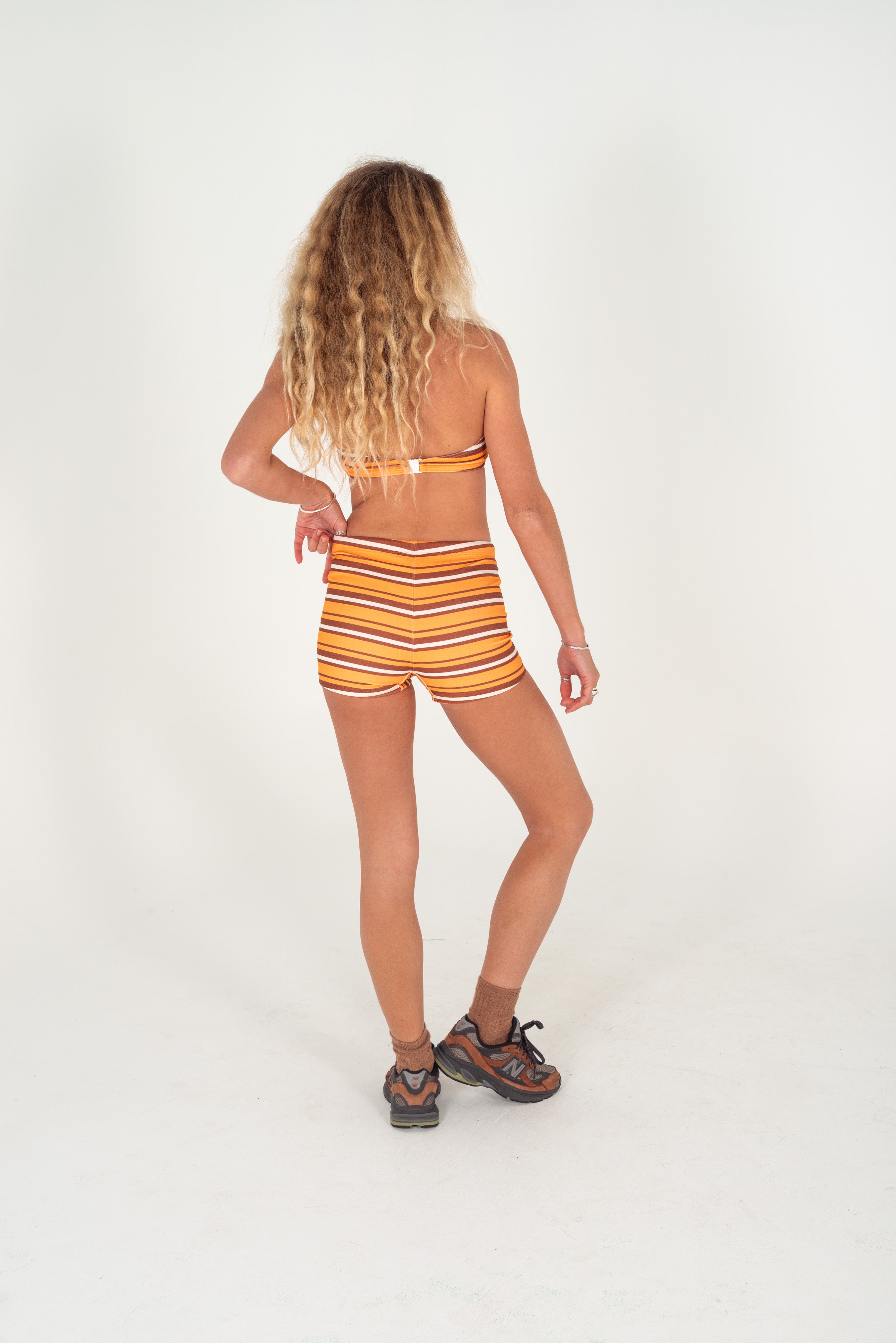 BIKINI SHORT IN SUNSET STRIPE - Atmosea