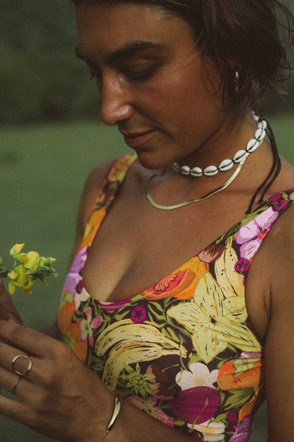 Carmen One Piece in Fruity Print - Atmosea