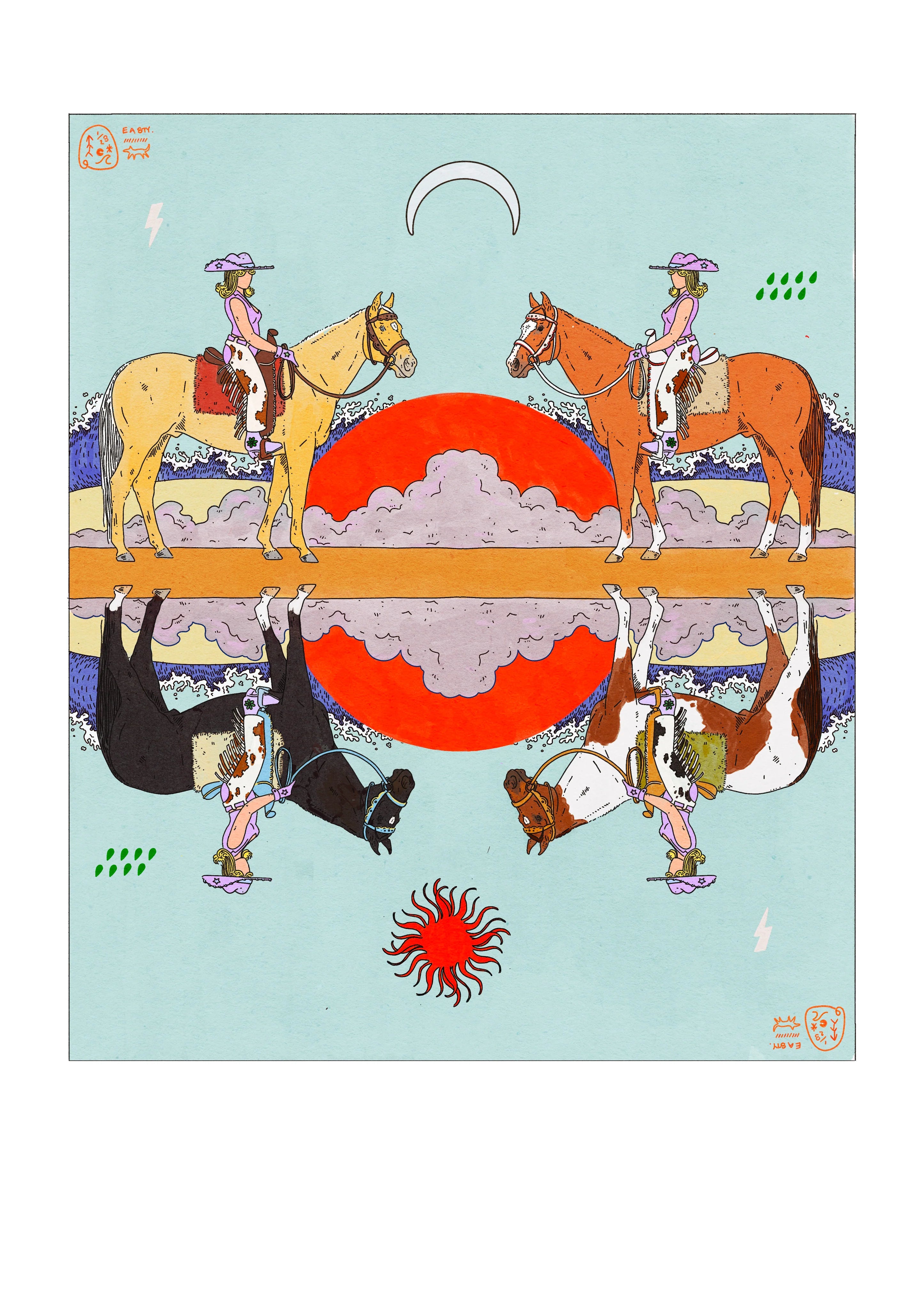 Easty Beasty - Dreaming Land Print - Atmosea Art