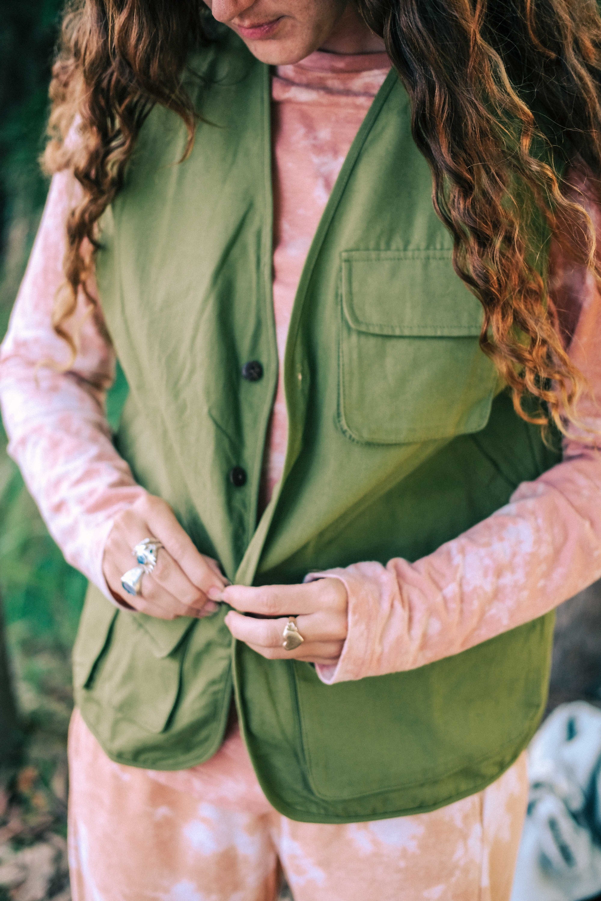 Fishing Vest in Army Green - Atmosea