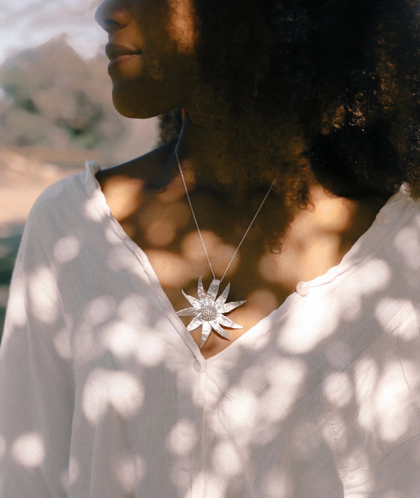 Flannel Flower #2 Pendant - Filippa Edghill - Filippa Edghill