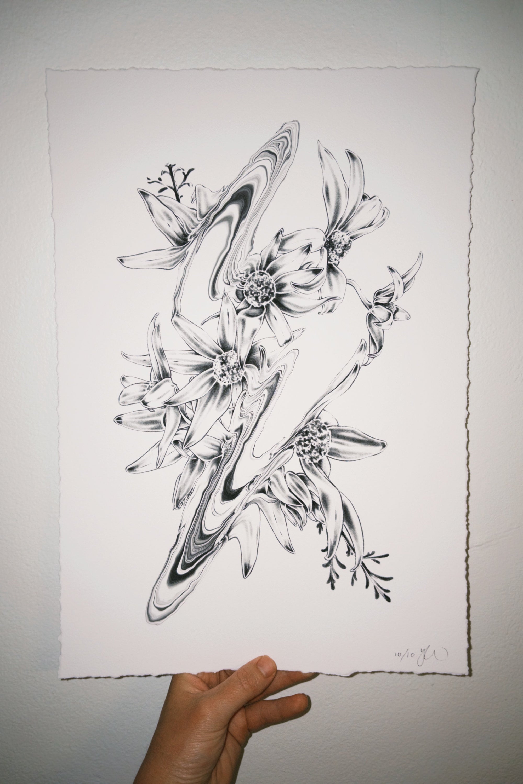 Flannel Saturn - A3 by Yaz Ward - Yaz Ward