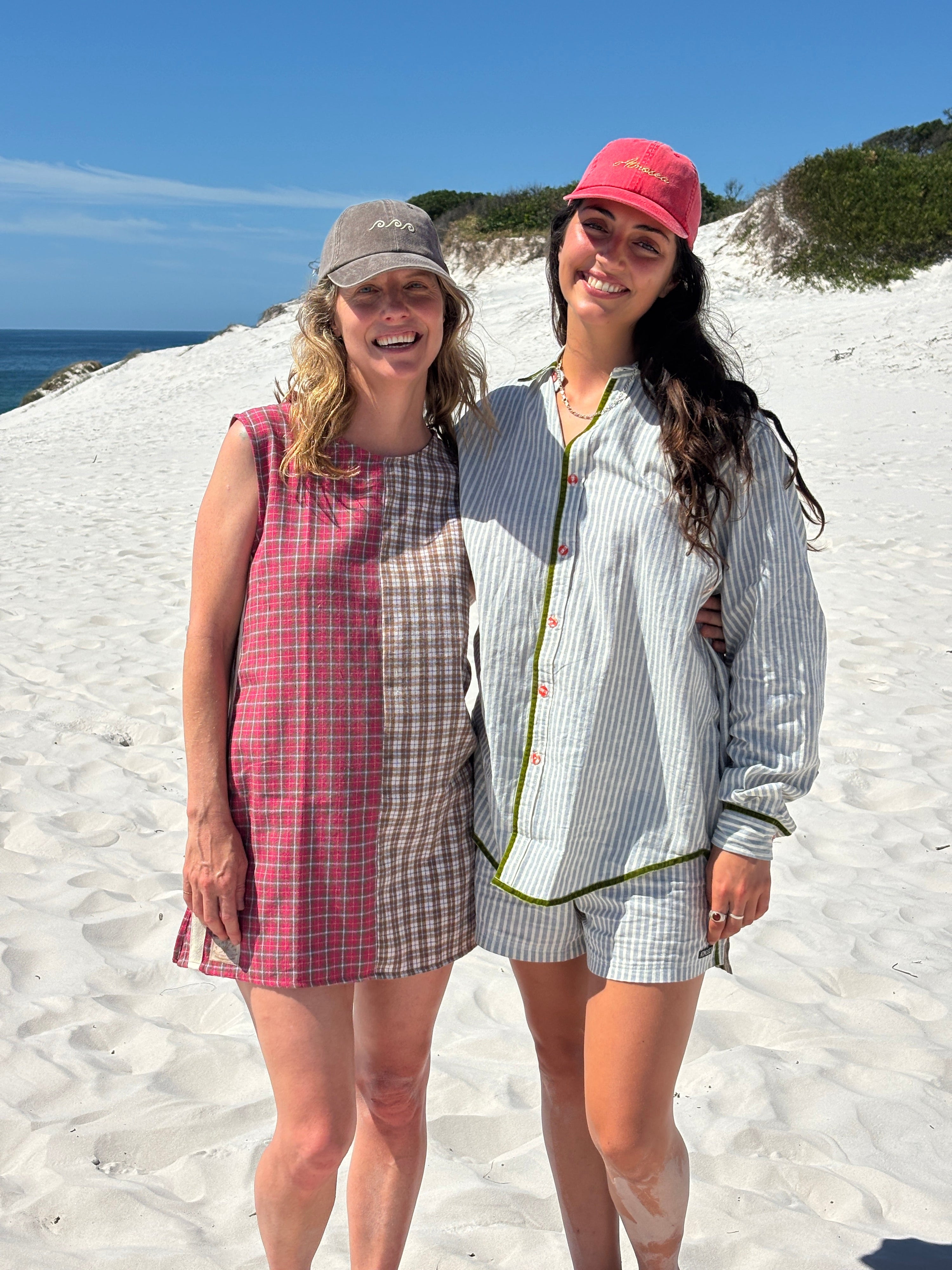 Flannel Sporty Dress in Strawberry Milk - Atmosea