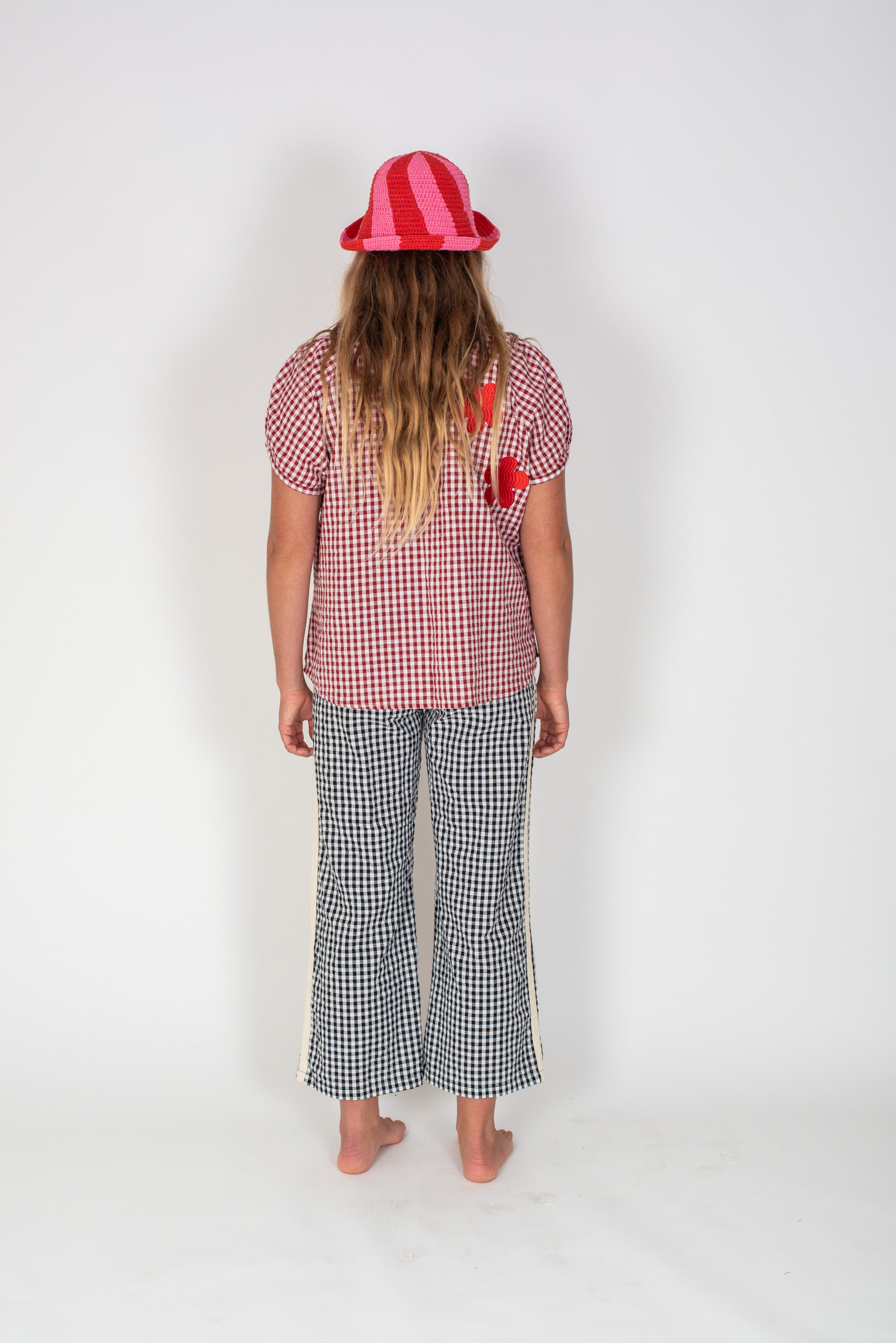 Flare Pant Black Gingham - Atmosea