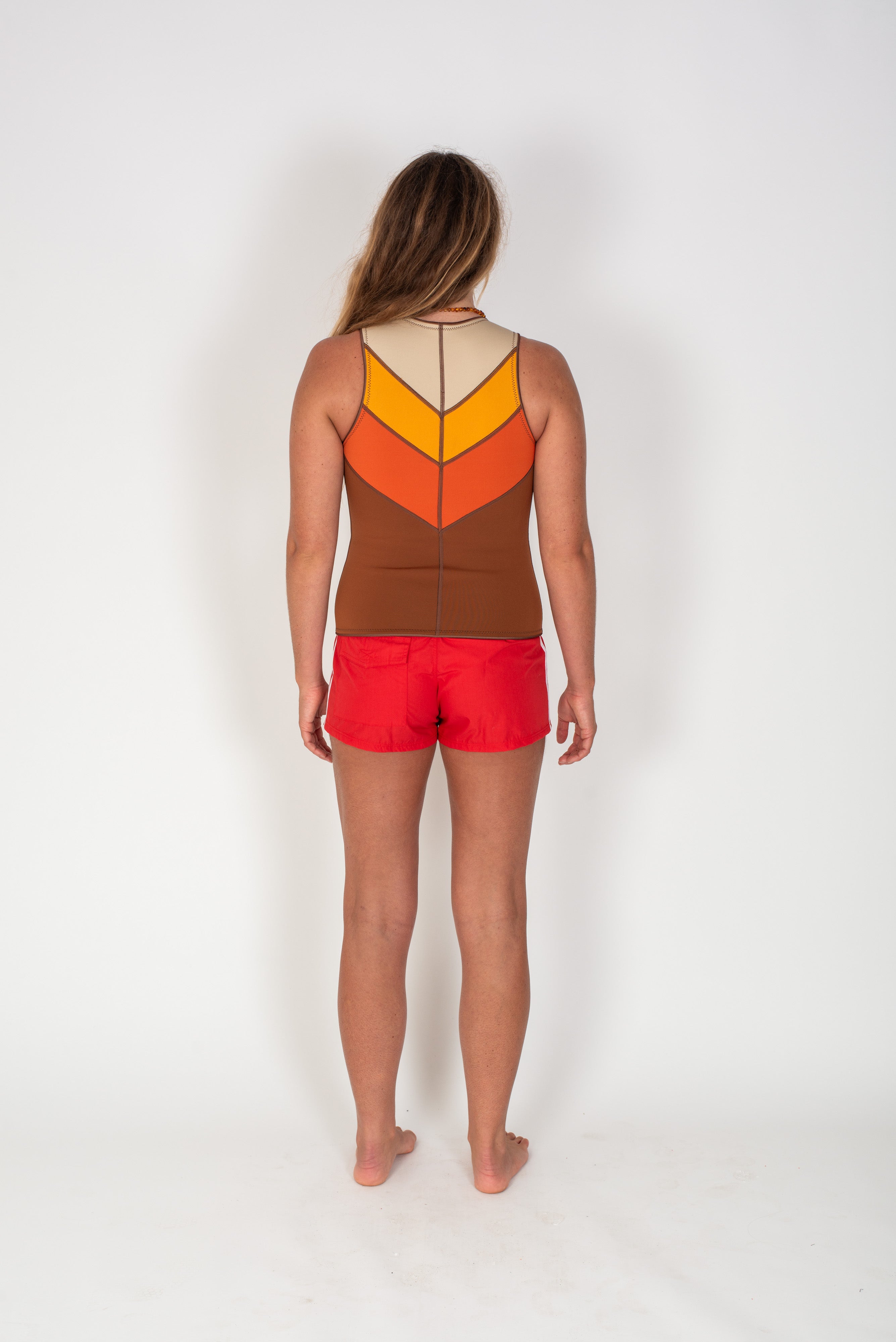 Front Zip Vest in Sunset - Atmosea