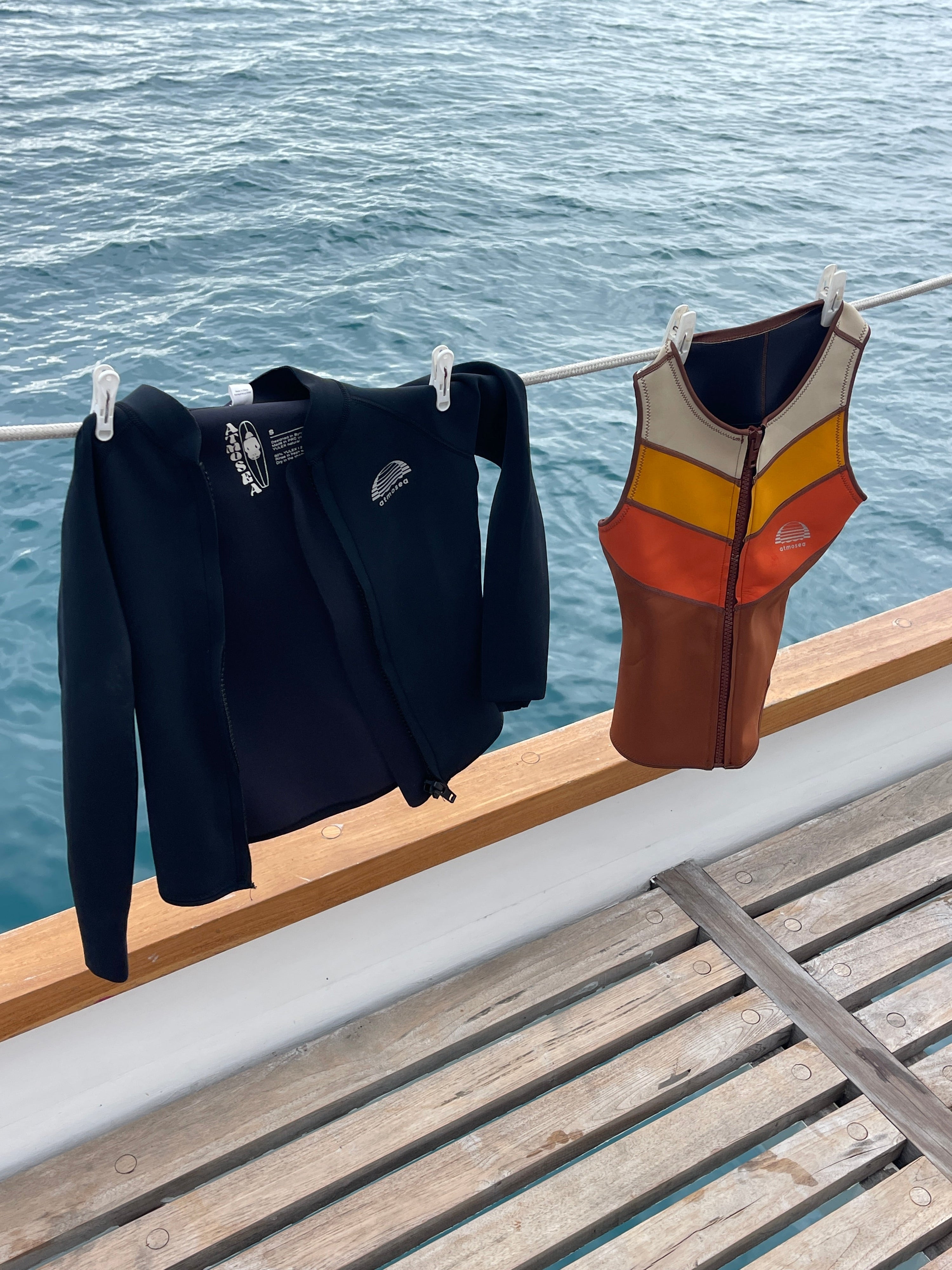 Front Zip Vest in Sunset - Atmosea