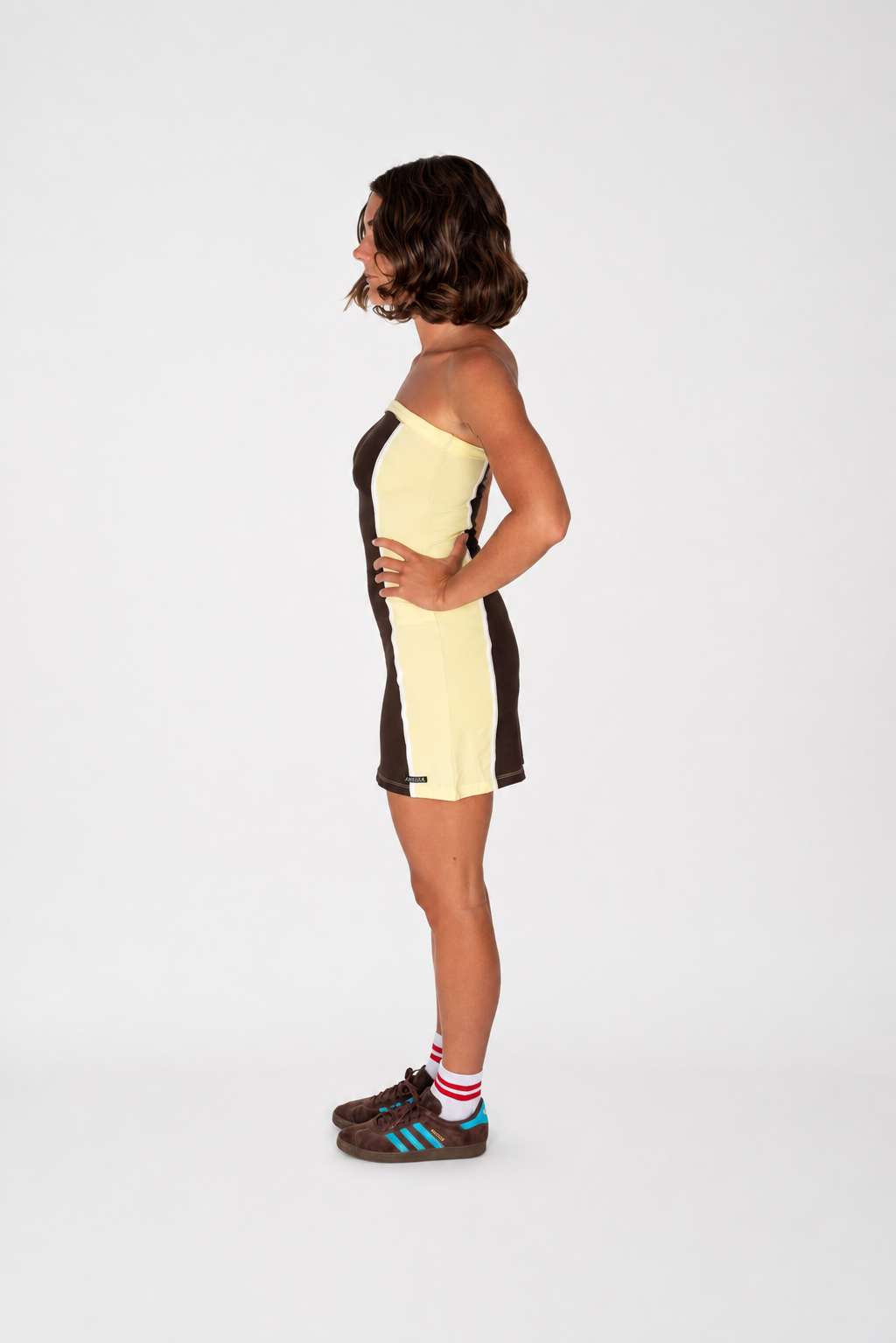 HARPER STRAPLESS BAMBOO MINI DRESS - Atmosea