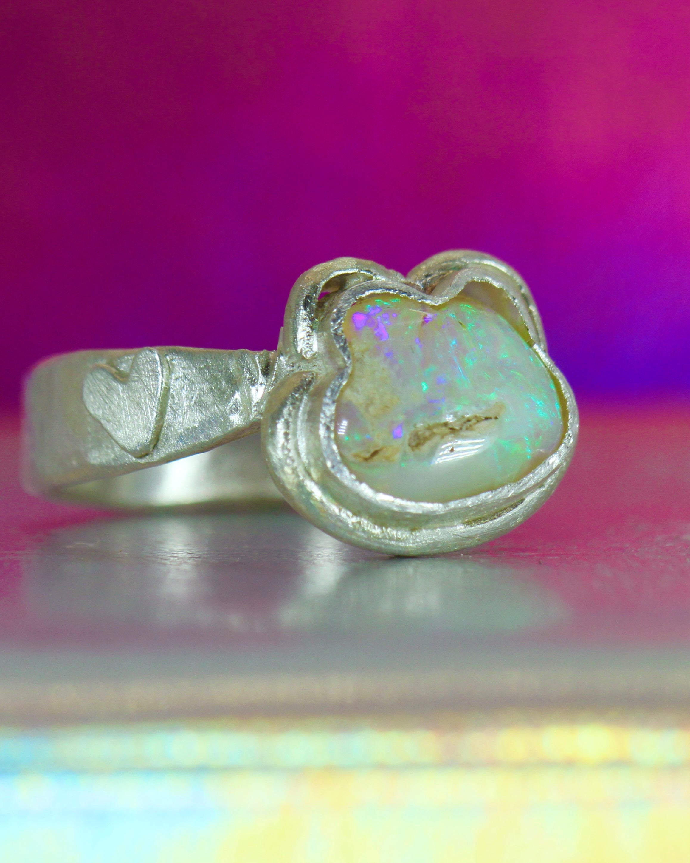 Kermit the Green Tree Frog Opal Ring - Ke Li