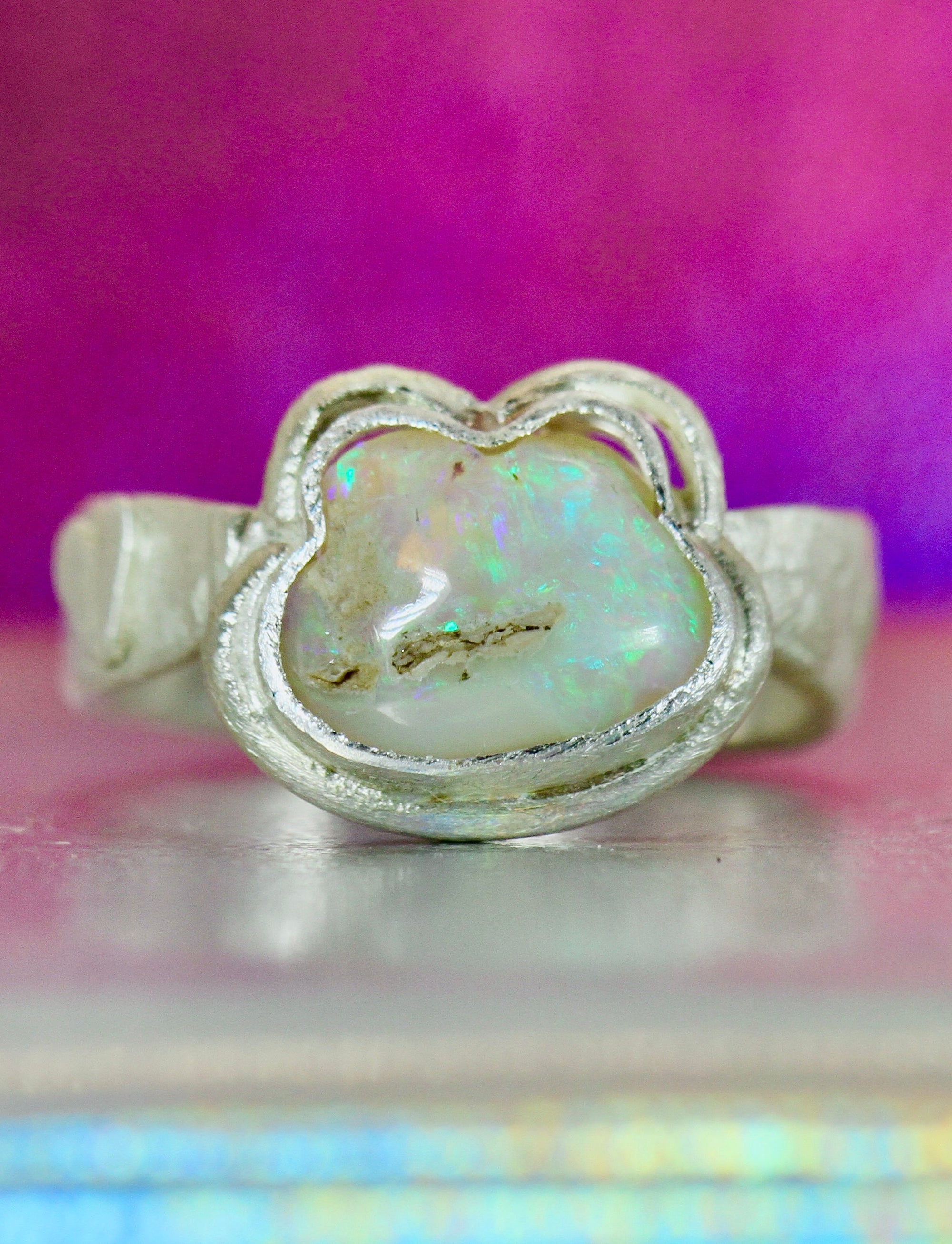 Kermit the Green Tree Frog Opal Ring - Ke Li